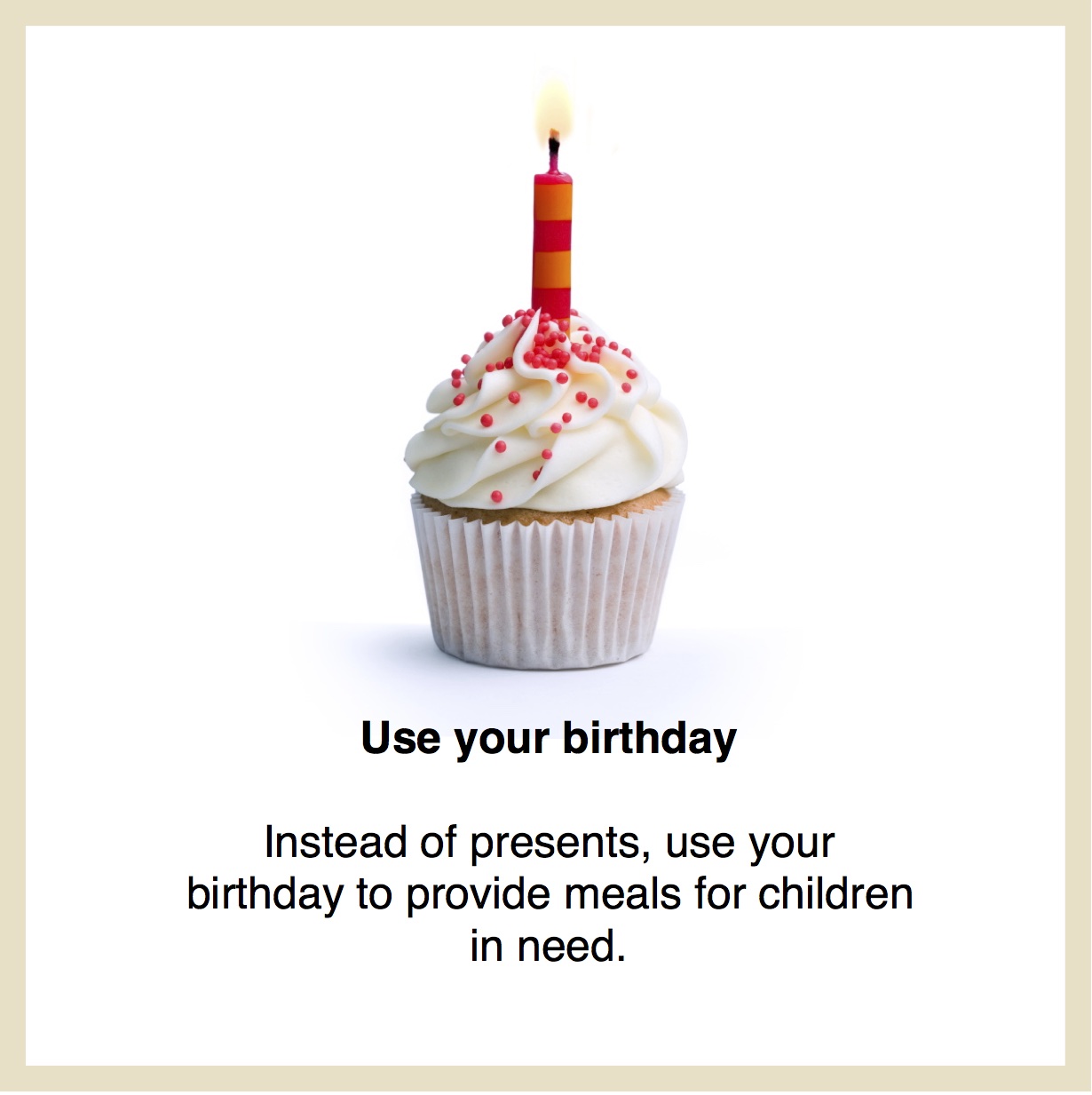 Give your birthday