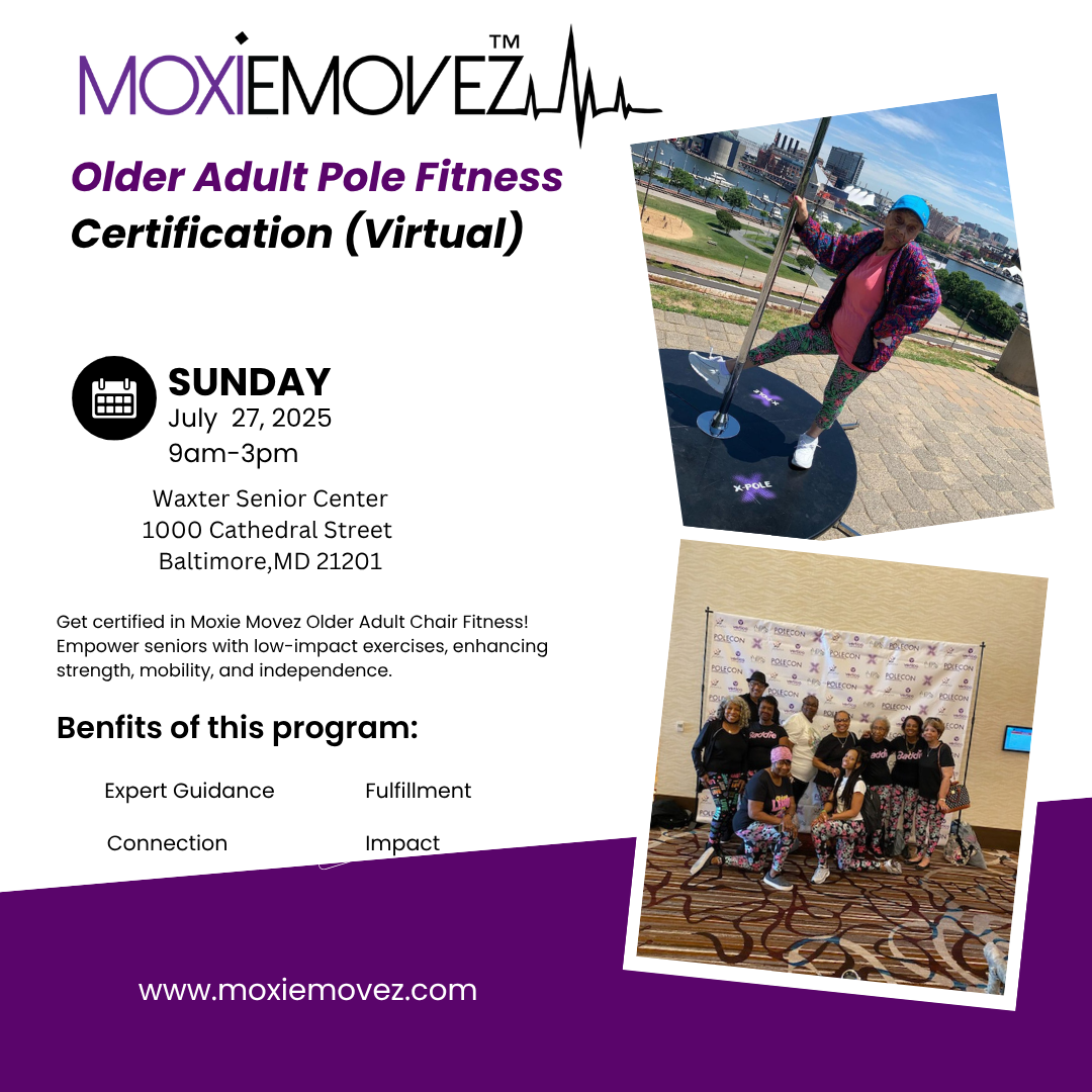 Moxie Movez Senior Pole Fitness Instructor Certification