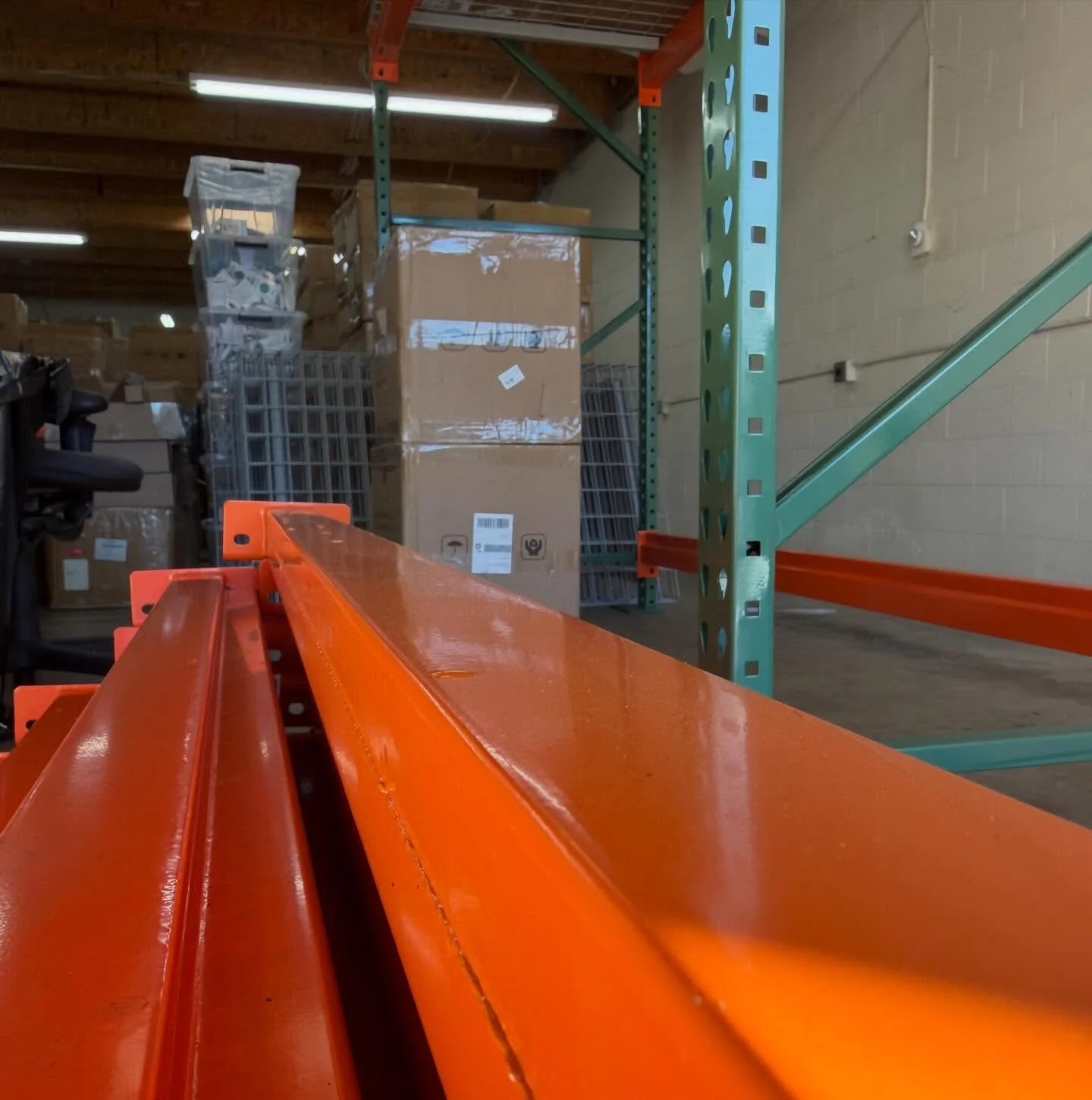 Owning a small business is 10% creativity and 90% moving boxes from one pile to another pile. 🤷 But also, nothing says &ldquo;I&rsquo;ve made it&rdquo; like industrial shelving and the ability to see the floor again. 😎 

#thelittlethings #smallbusi