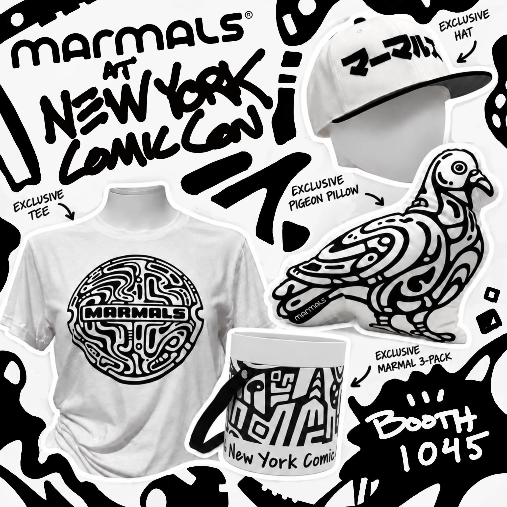okay&hellip;I didn&rsquo;t know if all of my exclusives were going to make it in time.  Happy to announce my new products for NYCC. 

NGL - the pigeon pillow started off as a joke and is now my favorite new thing. And on top of that, you can color it