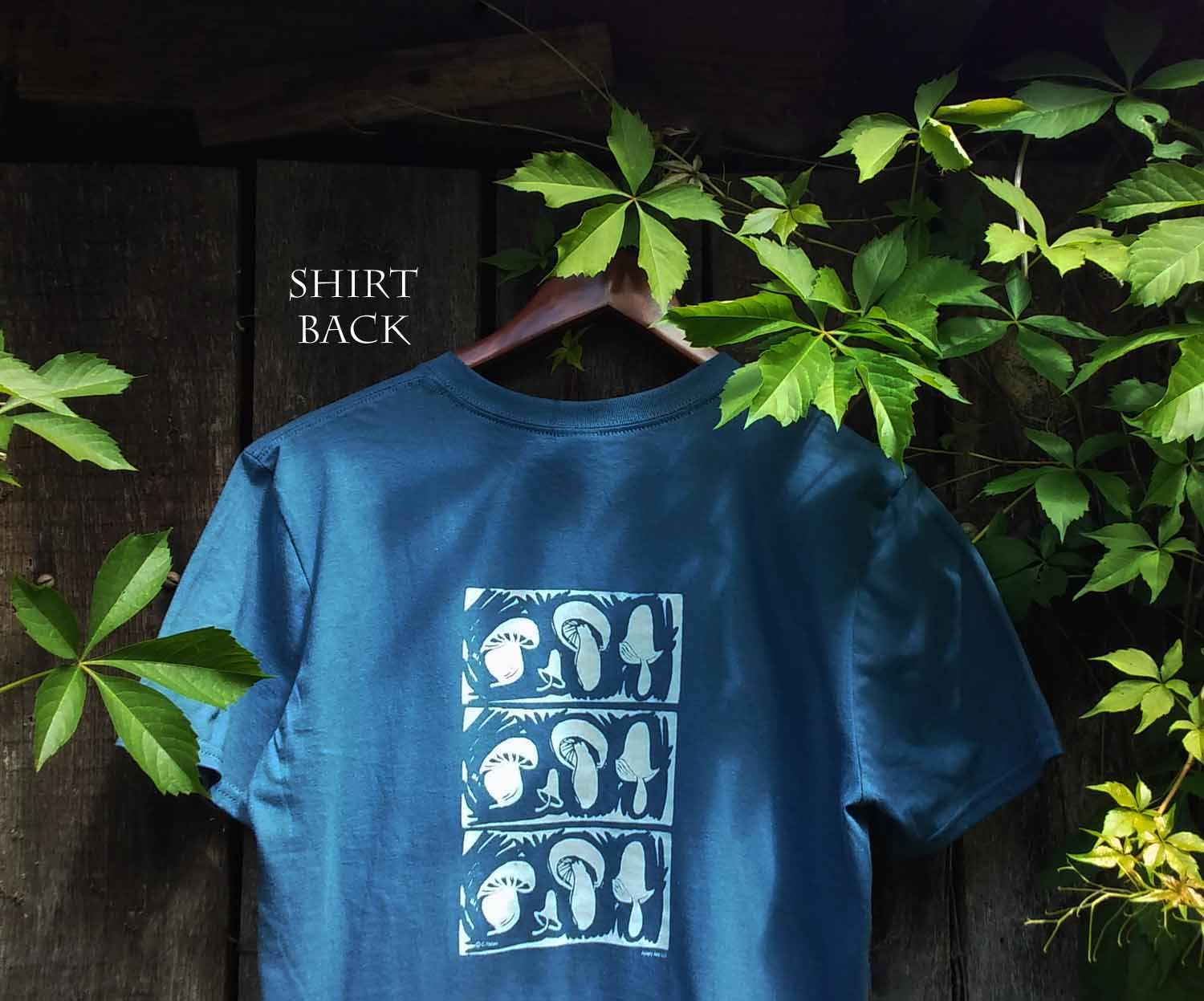 "Forage On" - Indigo, Gildan Softstyle fitted Tshirt