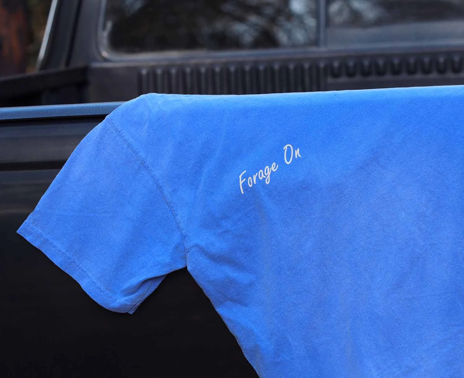 "Forage On" Comfort Colors t-shirt in Periwinkle