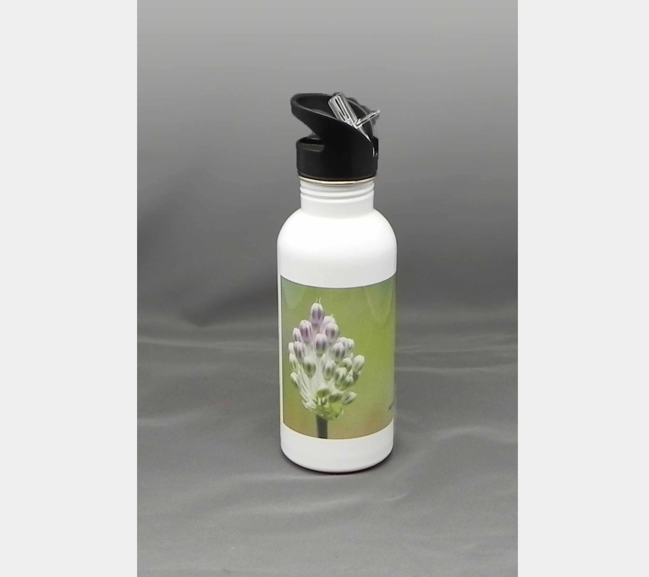 Waterbottle, Onion - 600mL Stainless Steel with Straw.