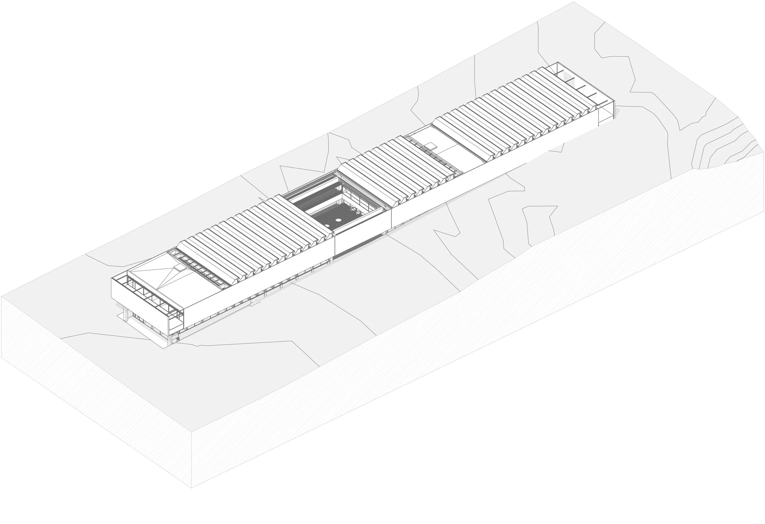 AXONOMETRÍA DEL PROYECTO COMPLETO