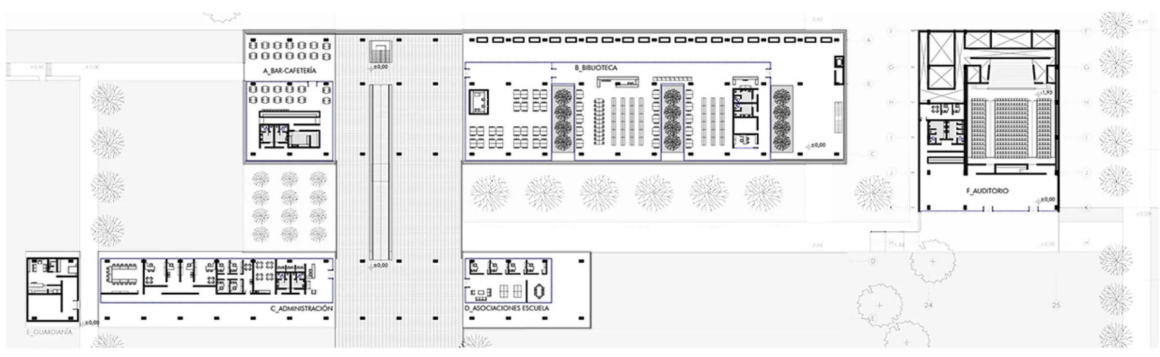 PLANTA BAJA · ANTEPROYECTO FACULTAD DE ARTES