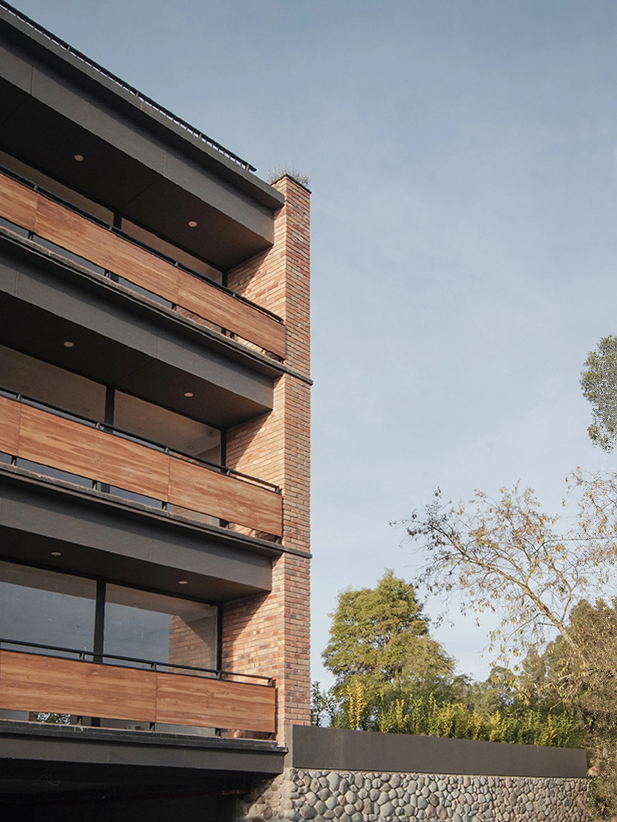 Balcones fachada frontal