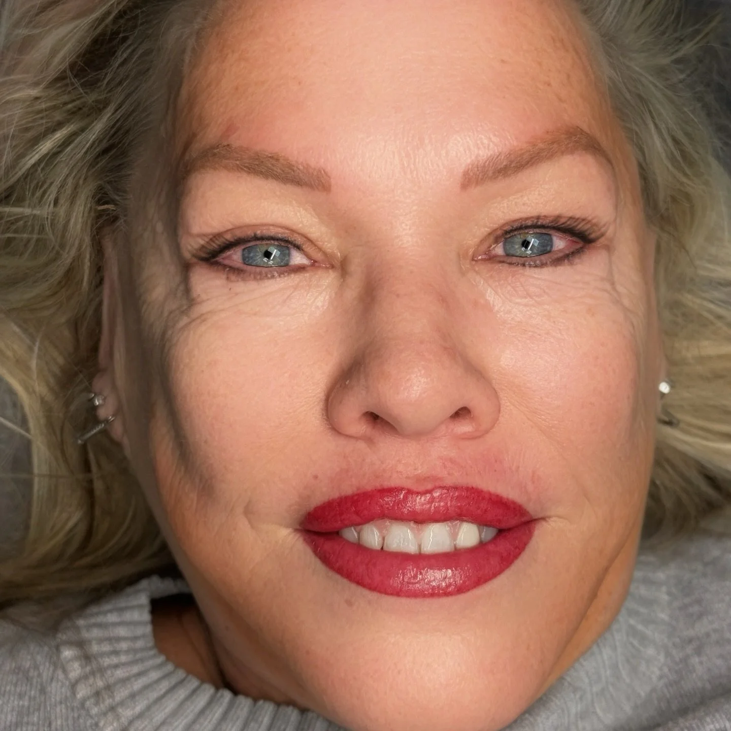 #lipblush 😍 she has #permanenteyeliner and #microbladedbrows so we decided this was the next move&hellip;her lips were losing their shape with age so lipblush redefined them for her! #njpermanentmakeup #bestofnjbeauty