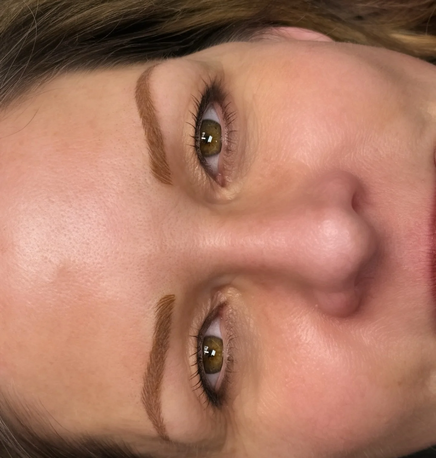 No brows? #noproblеm 😍#microbladedbrows by Diane Mills 🩷 come get yours by booking yourself today at aboutfacenj.com #explorepage✨