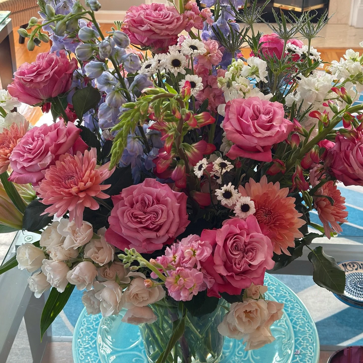 I love flowers so much&hellip;I made all of these myself after a trip to @biagiosflorist in Somerset where I picked up of cut flowers and made a bunch of arrangements for Easter 🐣 🌸🐇💖 #eastersunday #2026 #explorepage