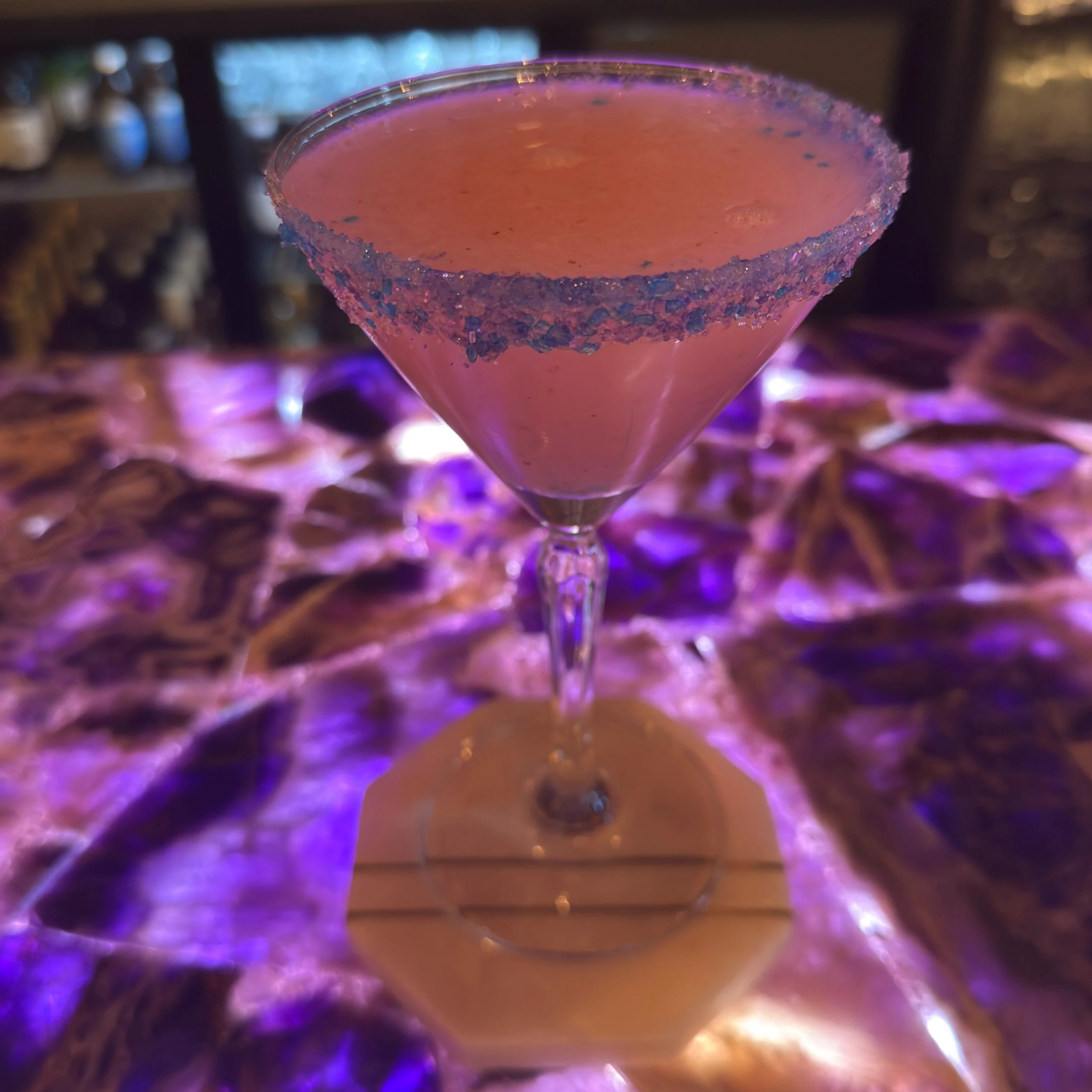 If I hit the lottery, I am so putting a bar in my house that looks like this 😍💜😍 it&rsquo;s a @prince bar 💜 @violettes_woodbridge is so cool!!!