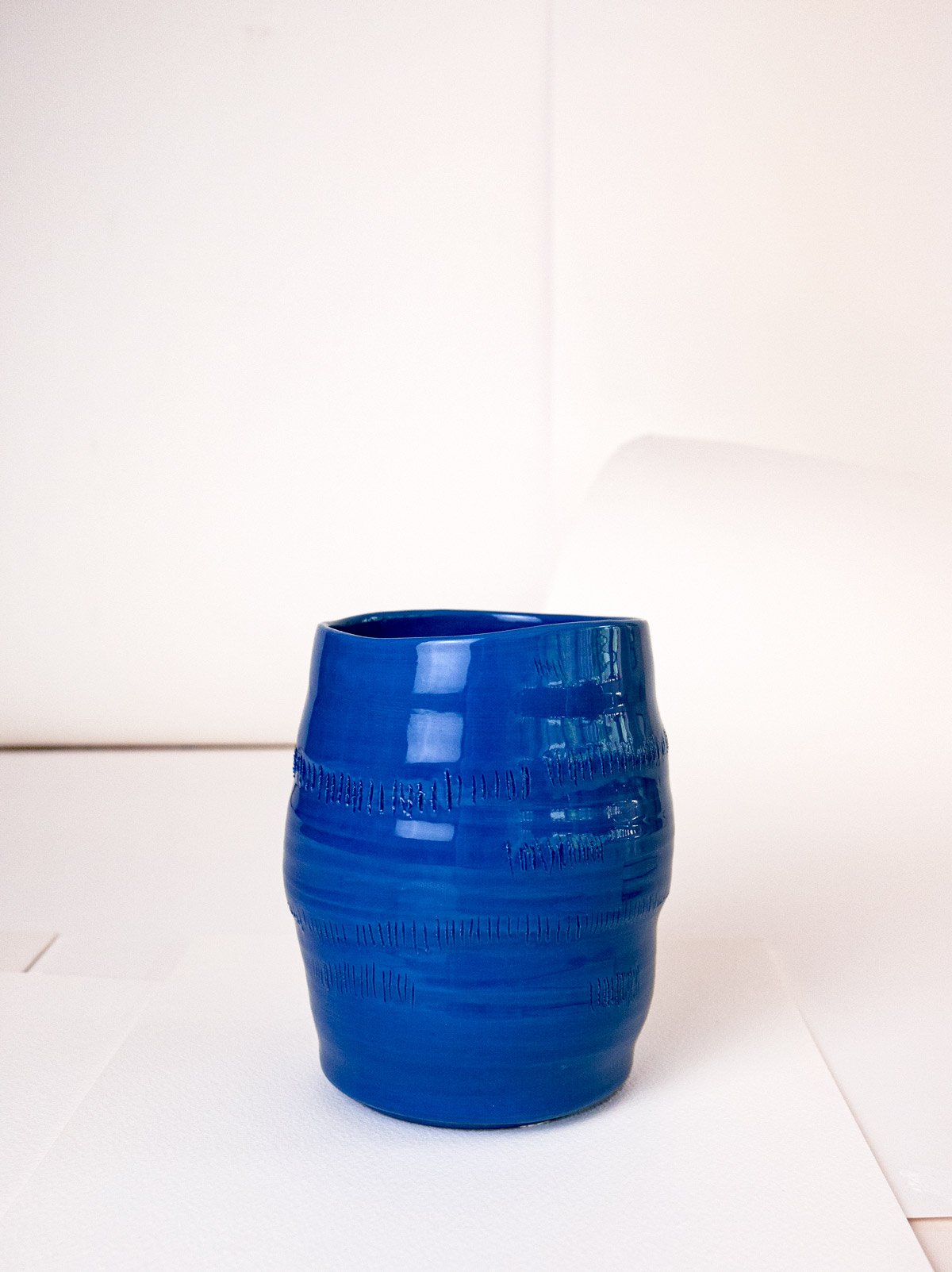 blue scar vase SOLD