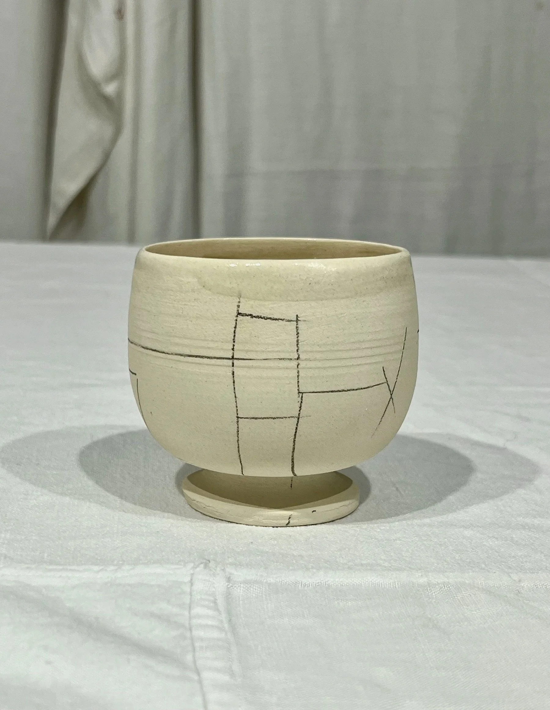 Clay goblet, "AW" collection