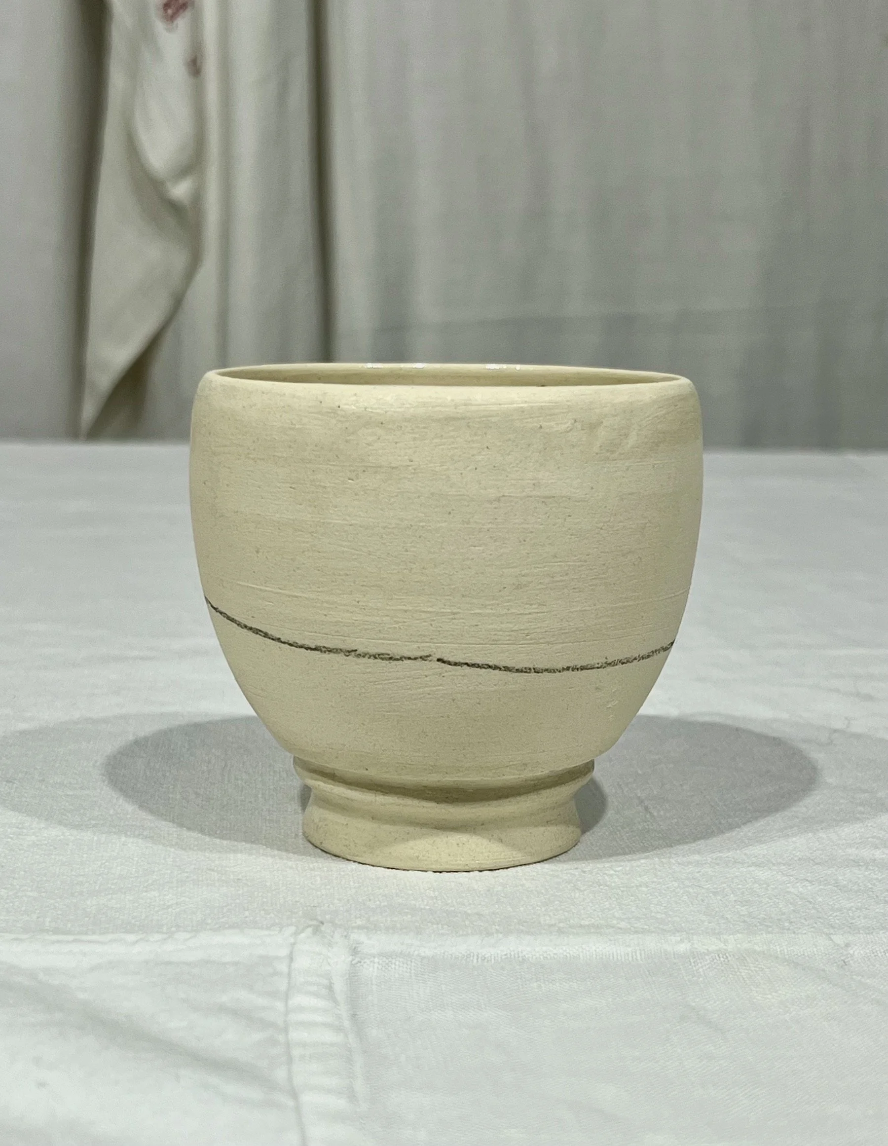 Clay goblet, "AW" collection