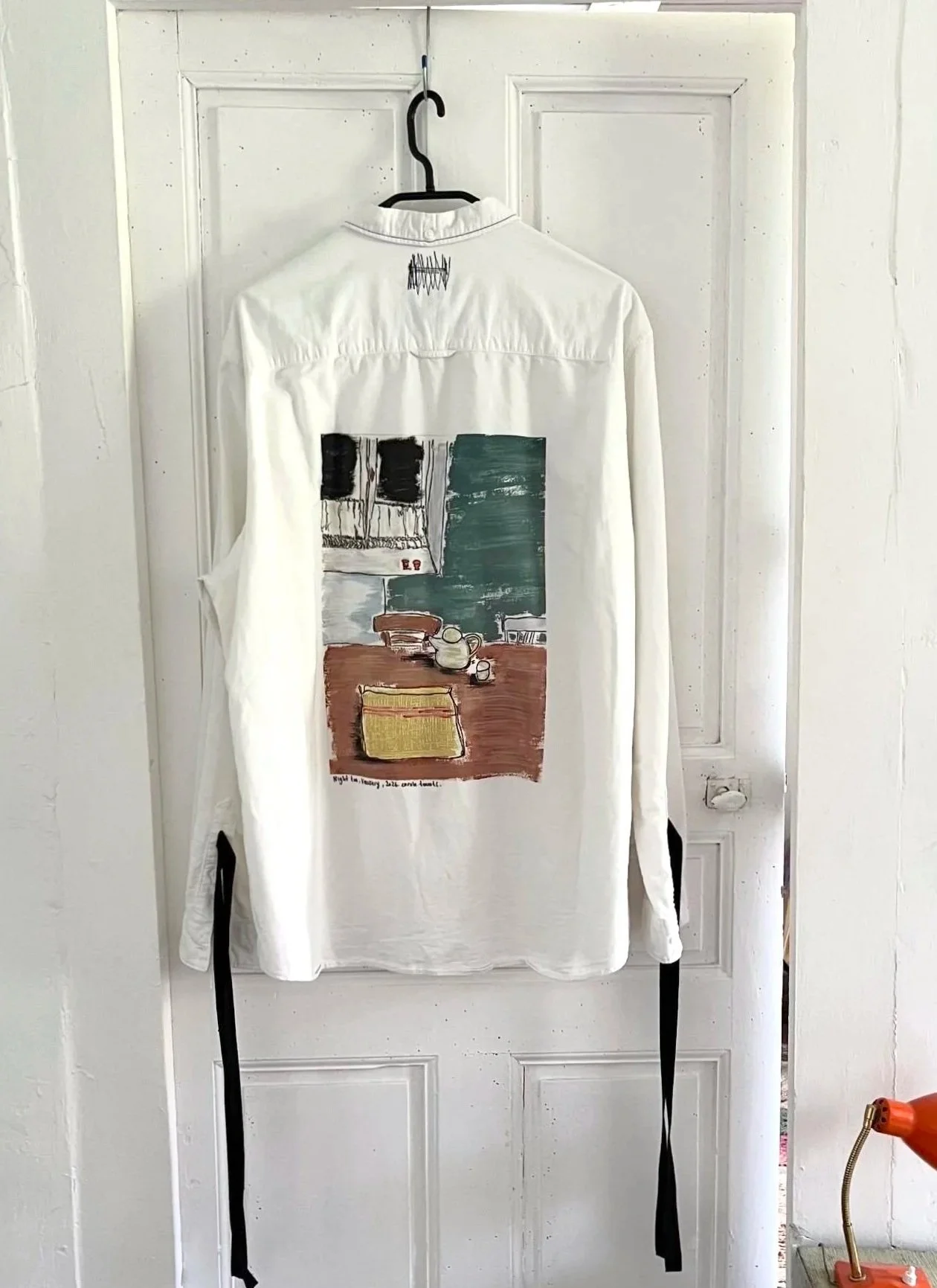 White shirt 004 Upcycled. Night Tea.