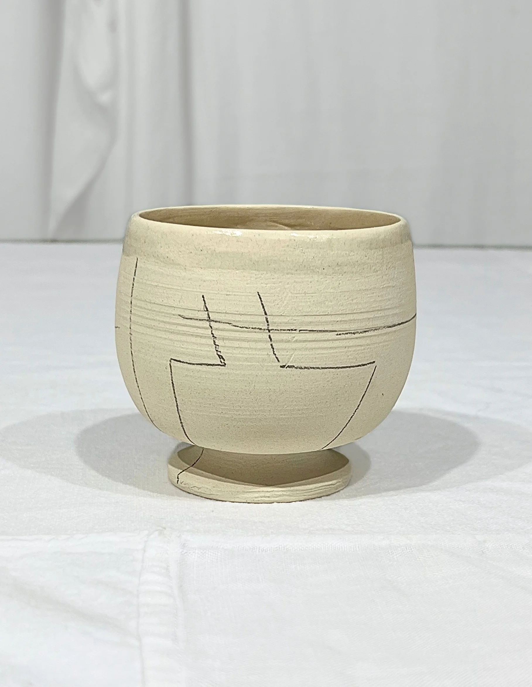 Clay goblet, "AW" collection