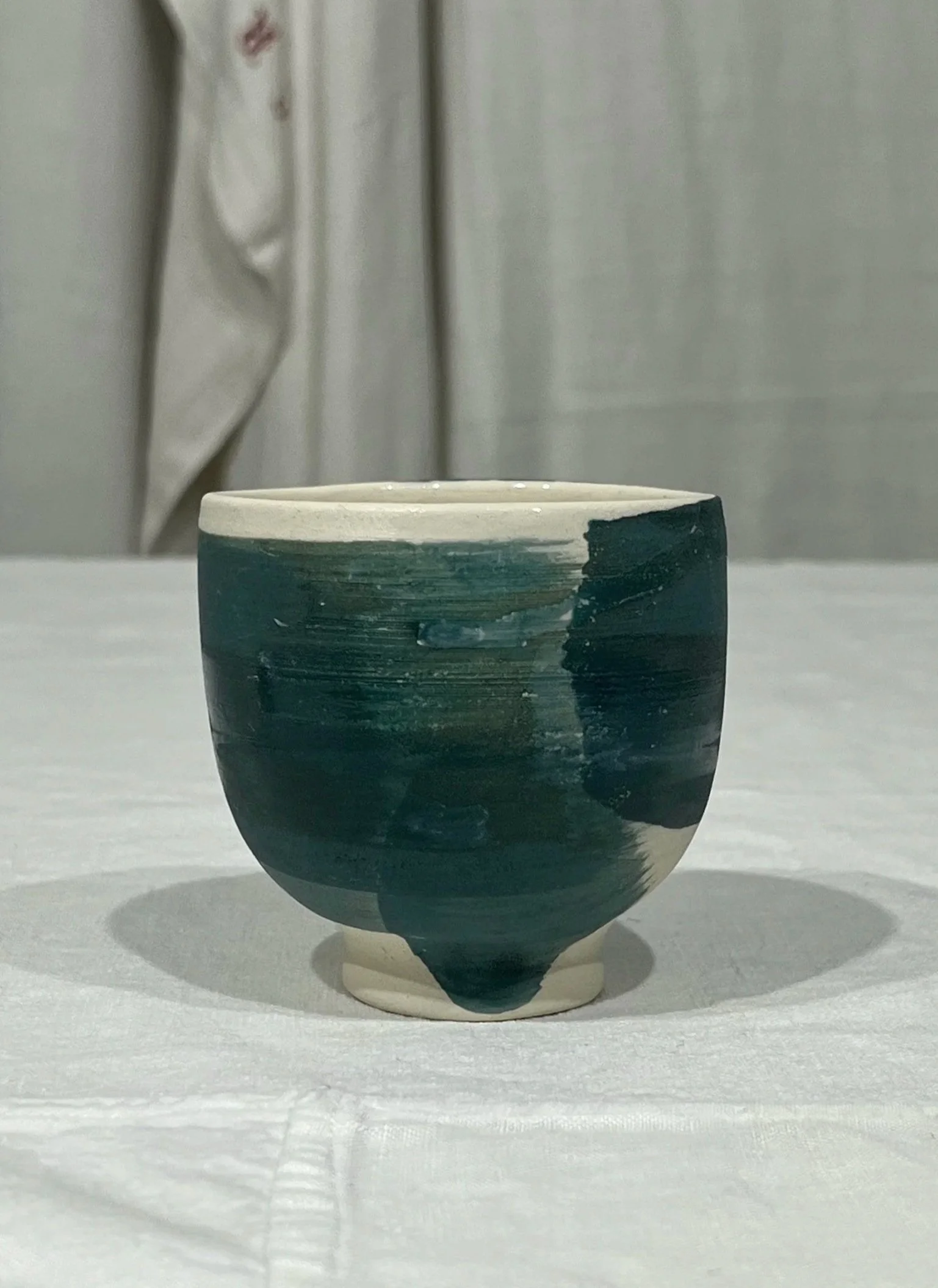 Clay goblet, "AW" collection