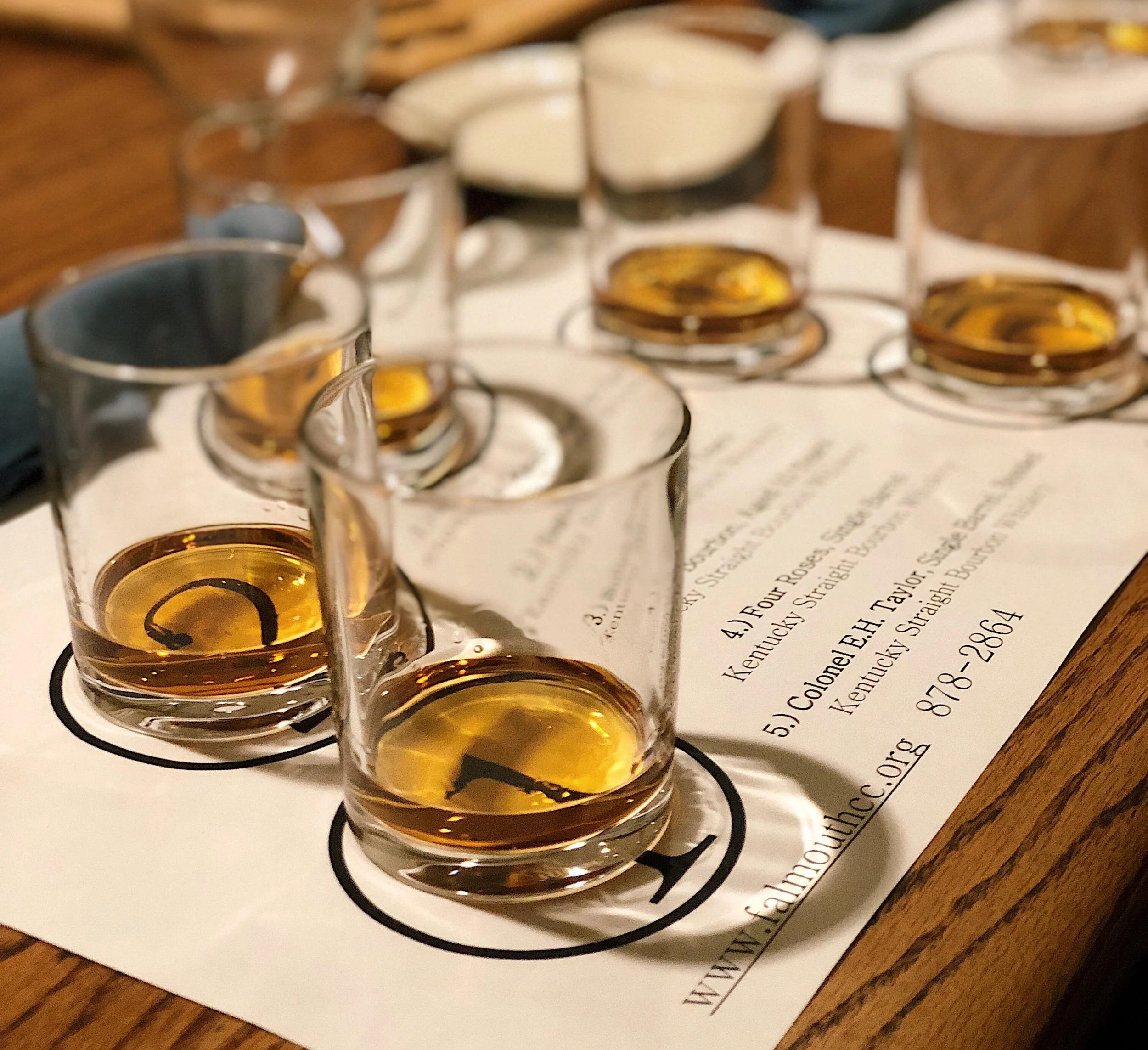 Bourbon Tasting at The Falmouth Country Club