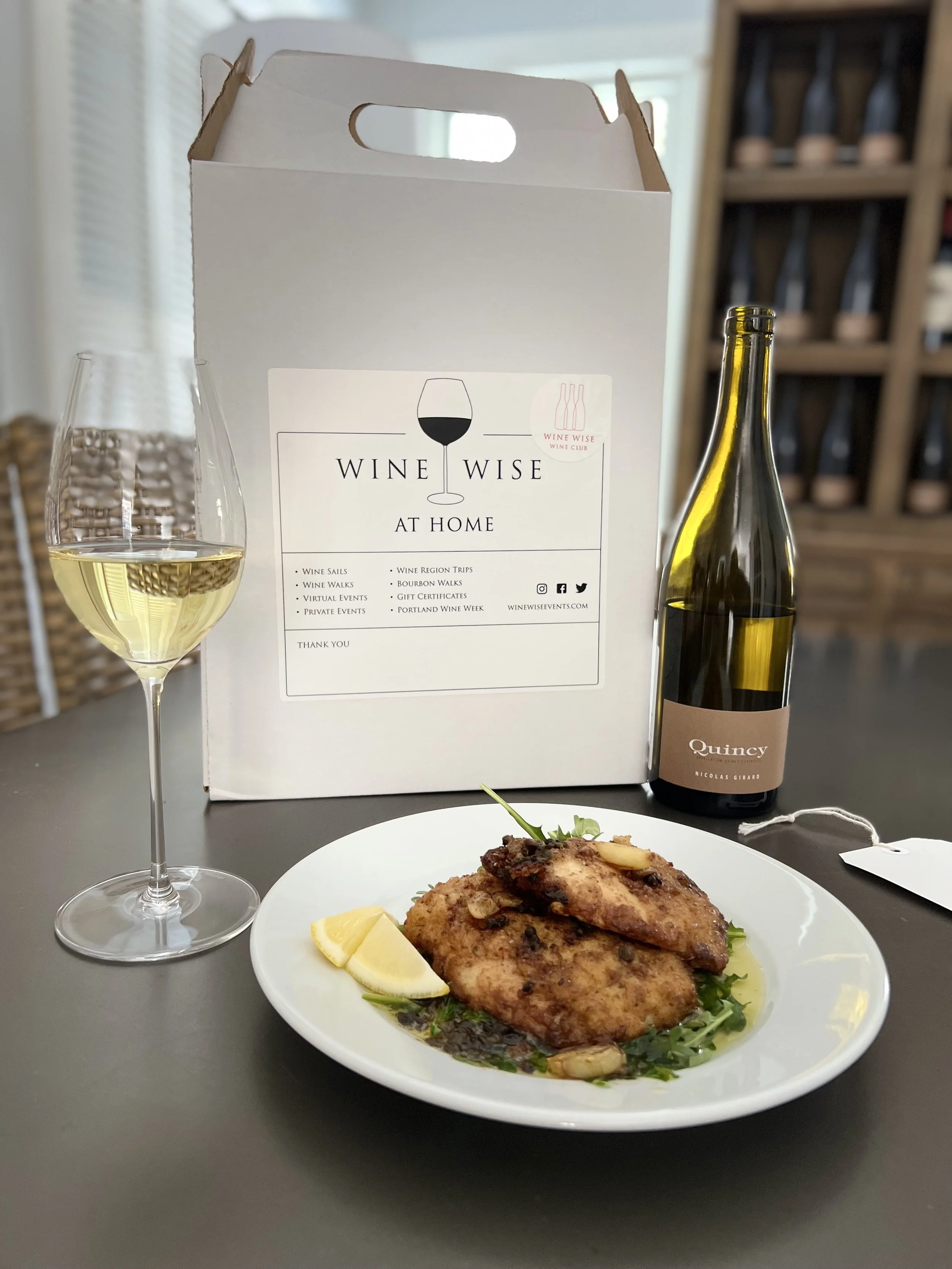 2021 Nicolas Girard, Quincy, France + Veal Scallopini with Piccata Sauce