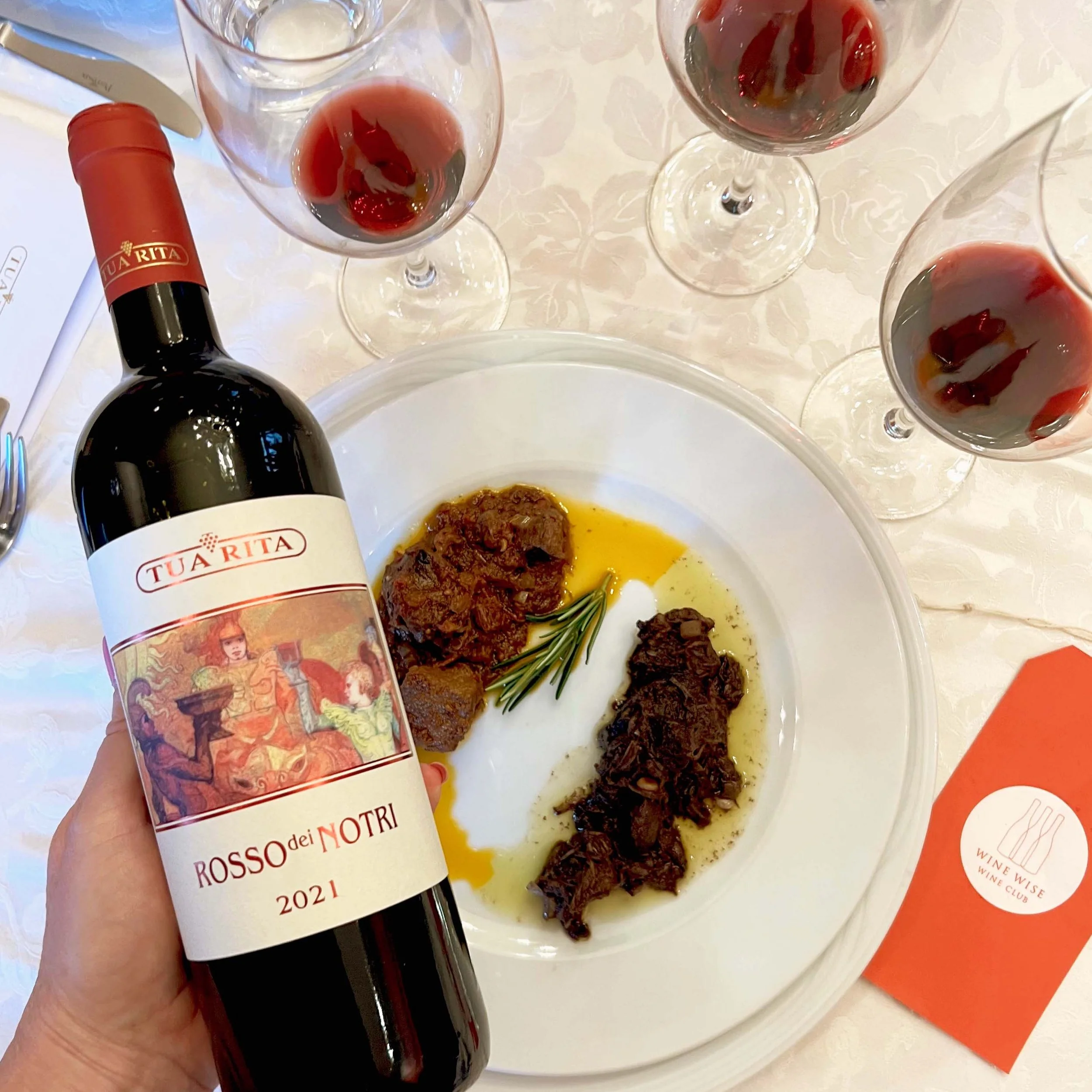 2019 Tua Rita, Rosso dei Notri, Toscana, Italy &amp; Chocolate Conghiale