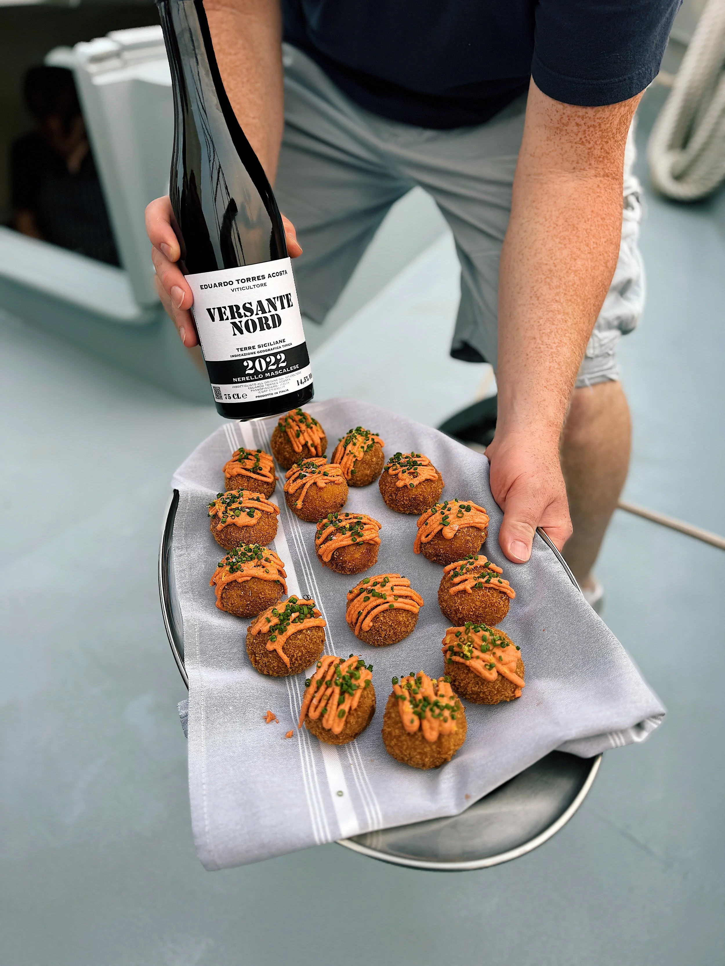 Wine_Wise_Portland_Maine_Sail_Food_Chaval_Italy_Italian_arancini_sicily_platter_red_bottle_nerello_mascalase_08032025.jpg