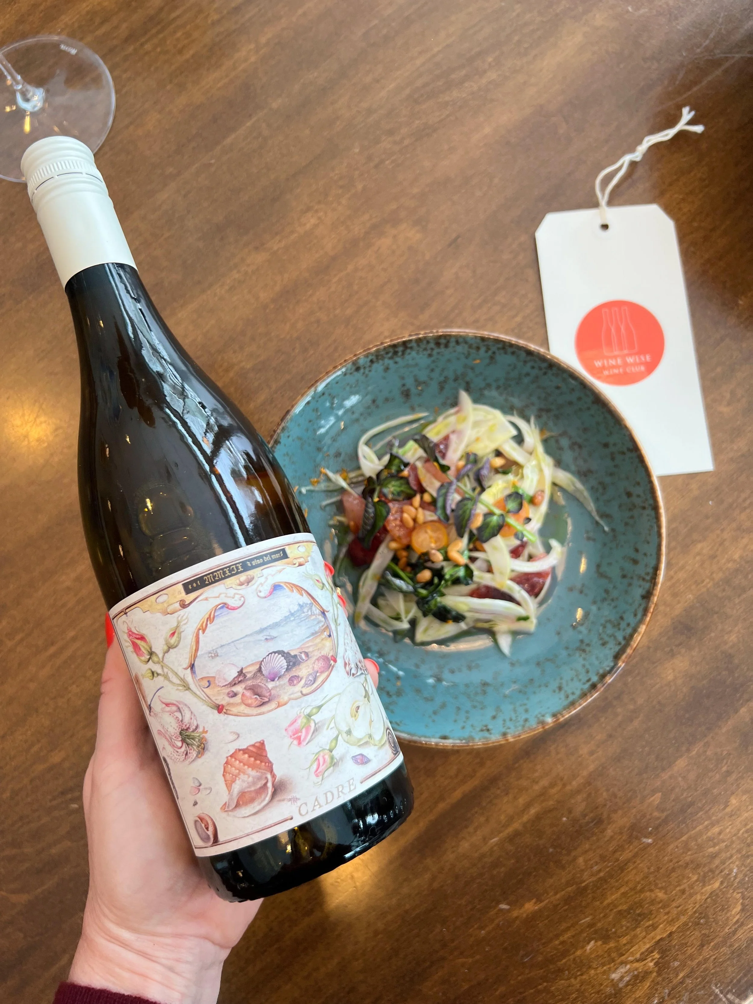 2021 Cadre, Sea Queen, Albariño, Edna Valley + Tipo’s Fennel &amp; Winter Citrus Salad