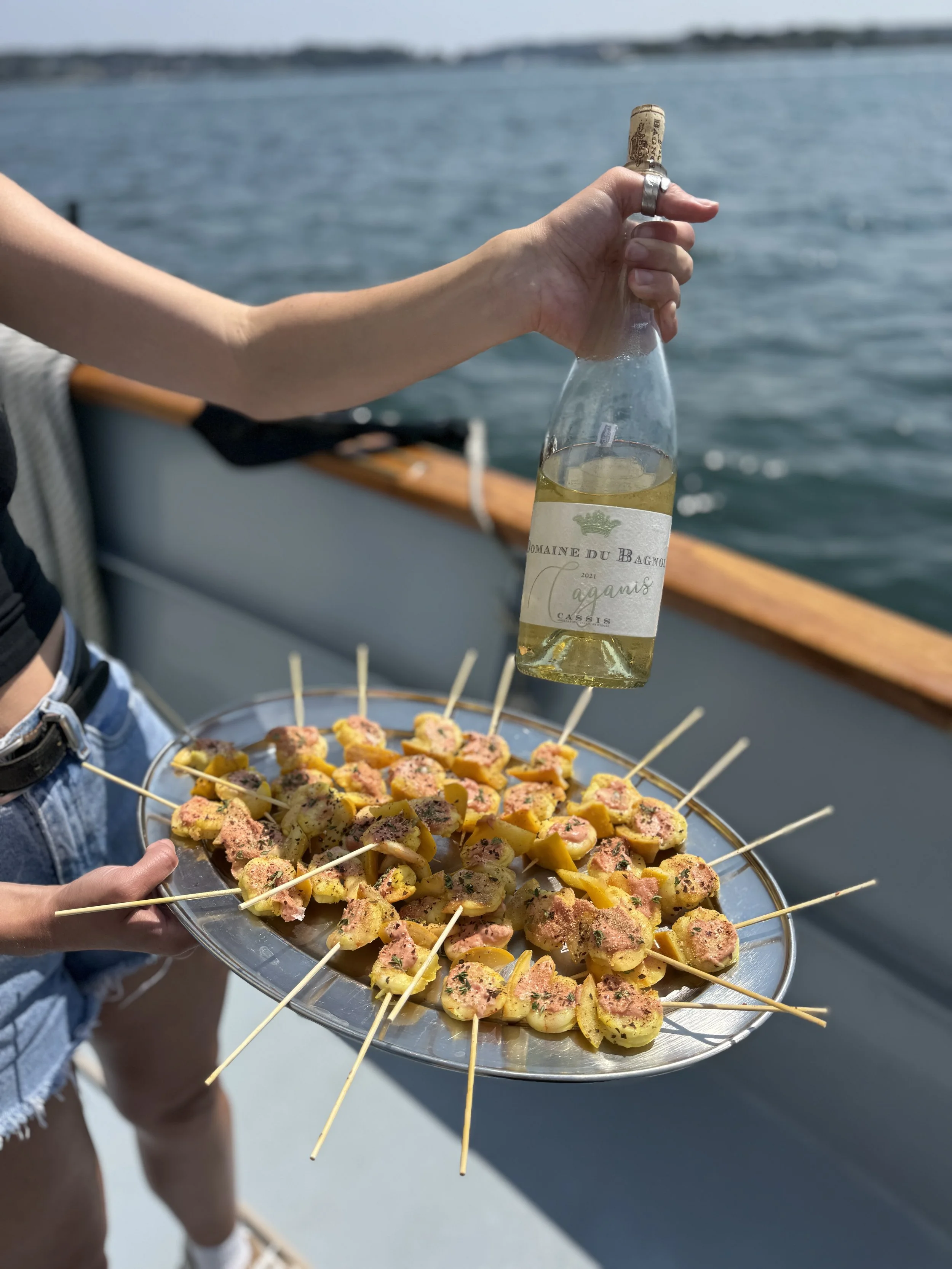Wine_Wise_Food_Sail_Portland_Maine_Chef_Sansoneti_Chaval__Bagnol_Mediterranean_white_provence_bottle__skewer_France_08172025.JPG