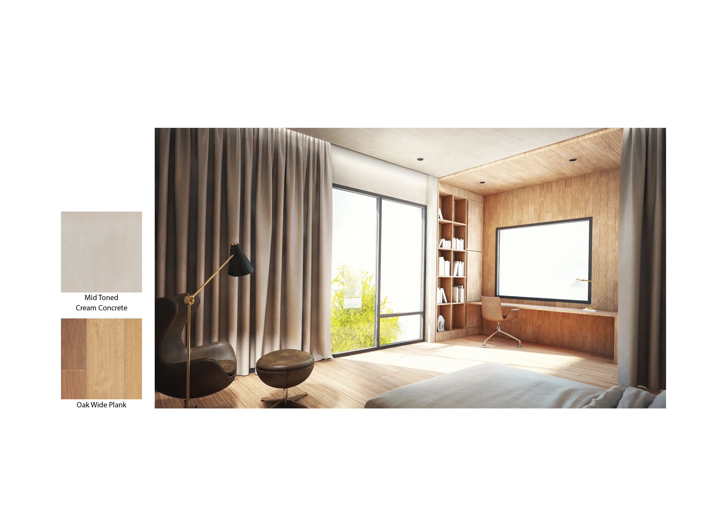  Rendering of master bedroom 