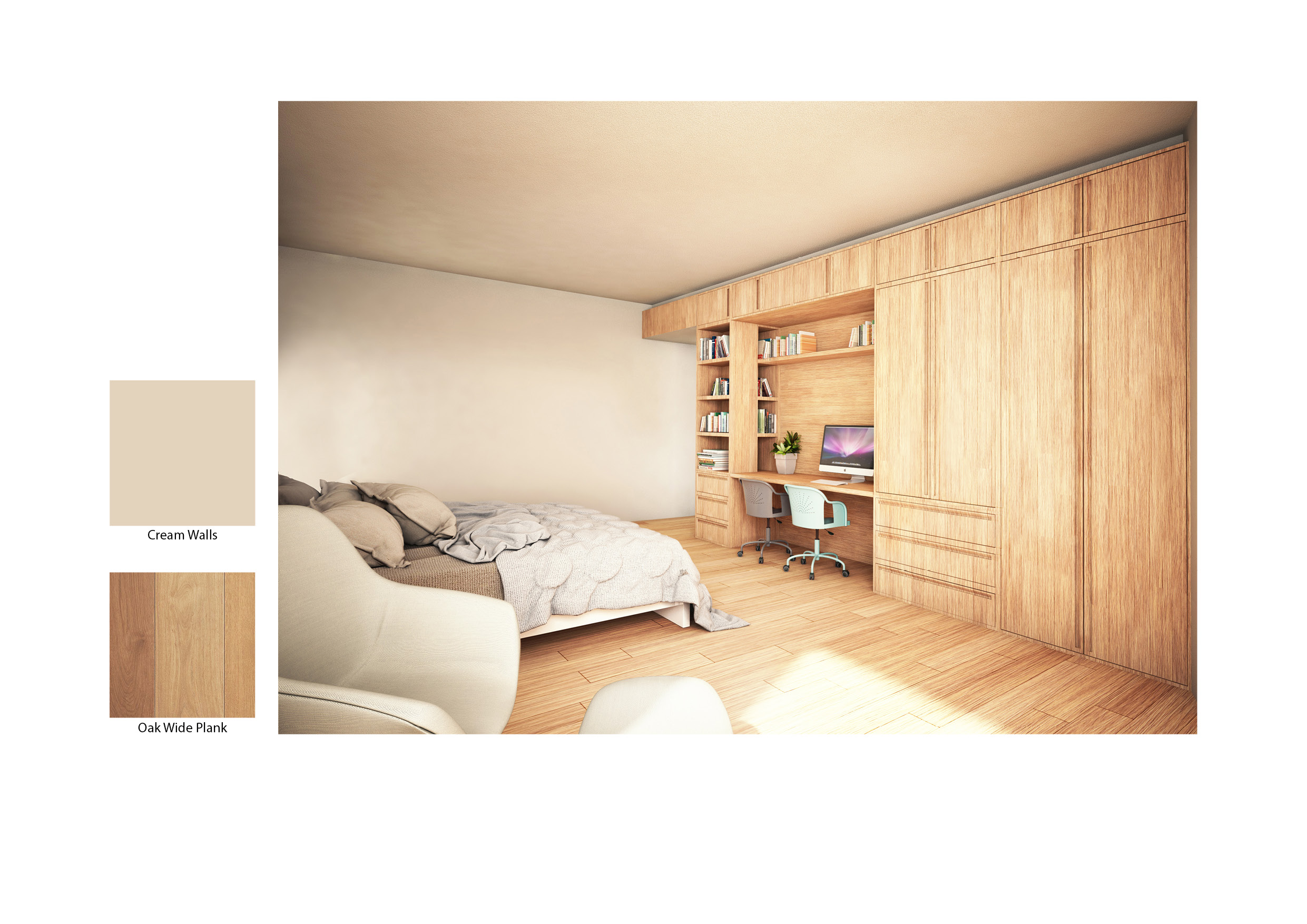  Bedroom rendering 
