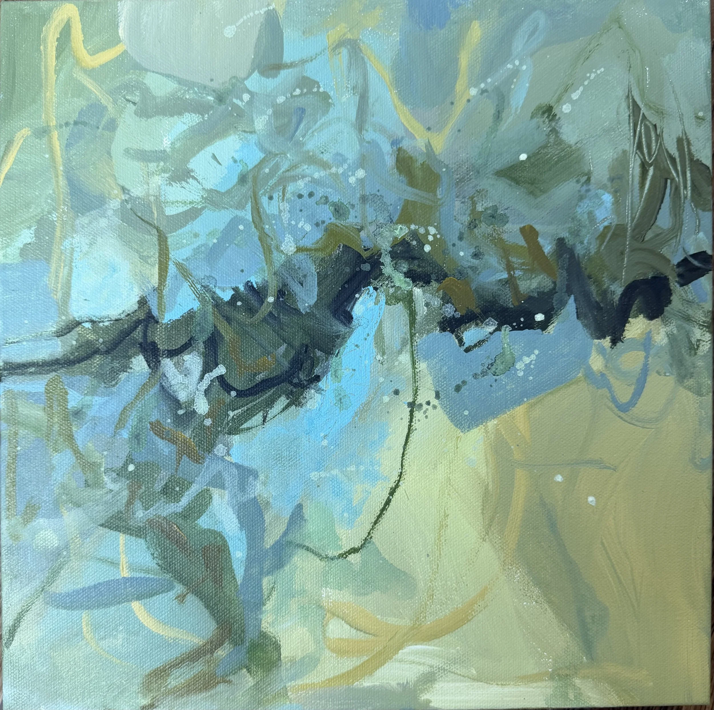 Water in My Soul, an abstract painting by Lee Ghilain
