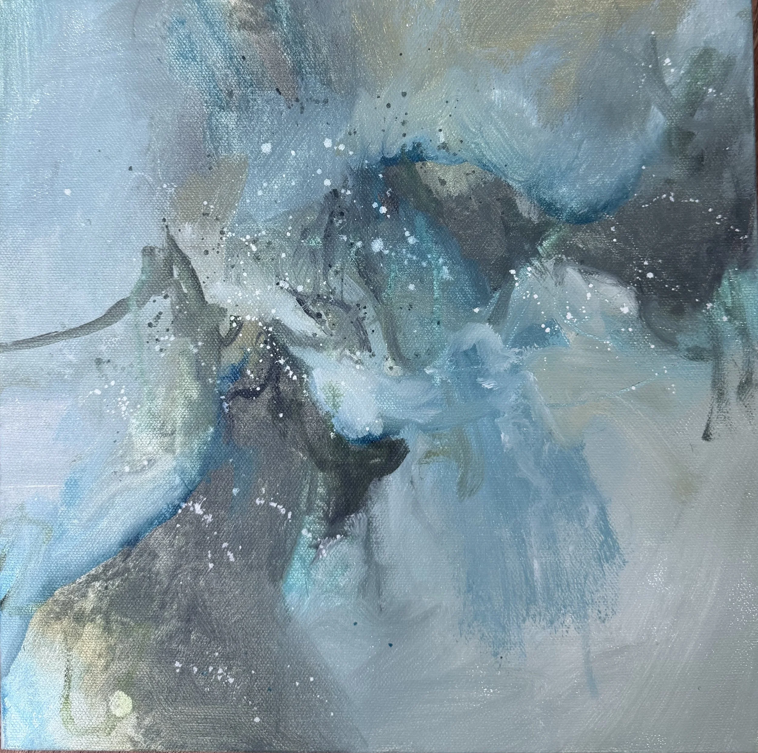 Stars Above the Sea, an abstract painting by Lee Ghilain