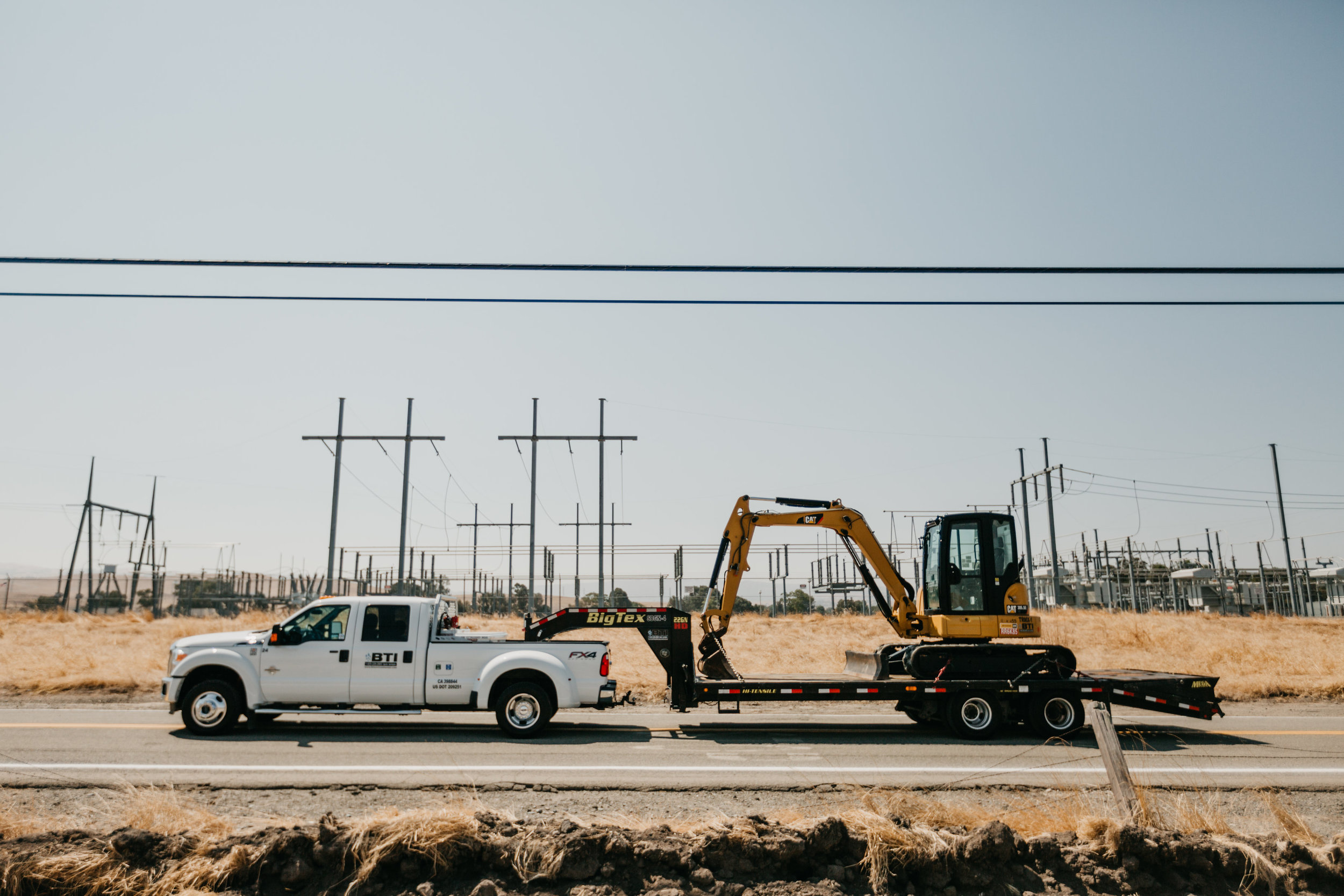 Truck with Backhoe