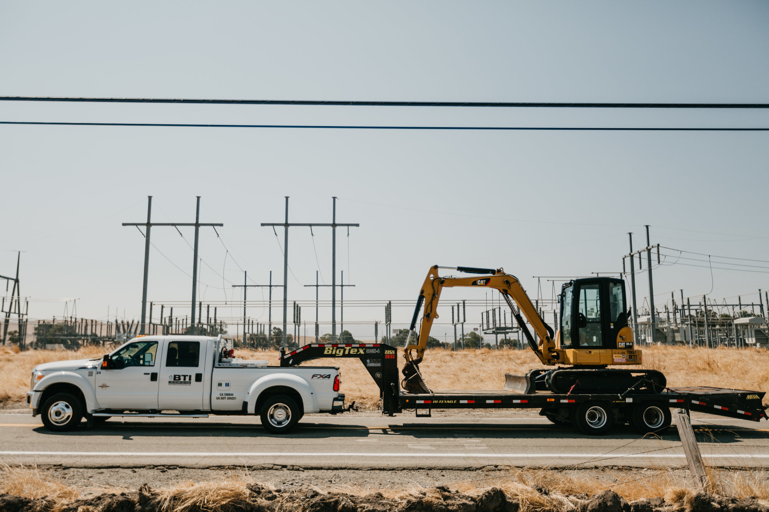 Truck with Backhoe