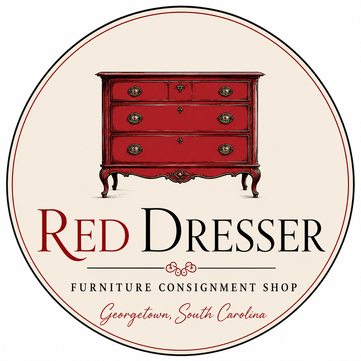 THE RED DRESSER