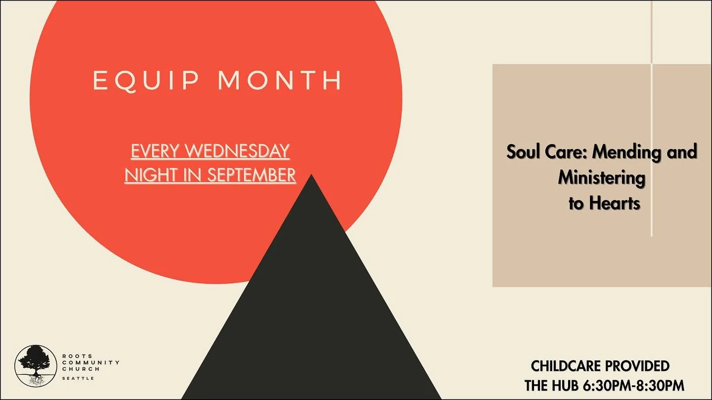 Equip Month starts next Week! Make sure to sign up for a great time of learning, Discussion, and Growing together. Sign up on church center or after service on Sunday!