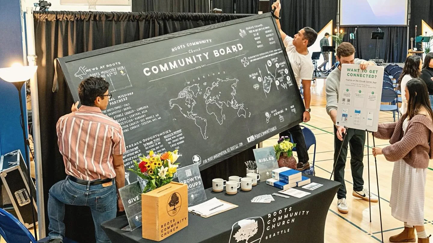 NEW TO ROOTS? Get connected through Church Center and see Events, Growth Groups, Serve Teams and Mens &amp; Women&rsquo;s ministries ! We&rsquo;re so happy you&rsquo;re here.