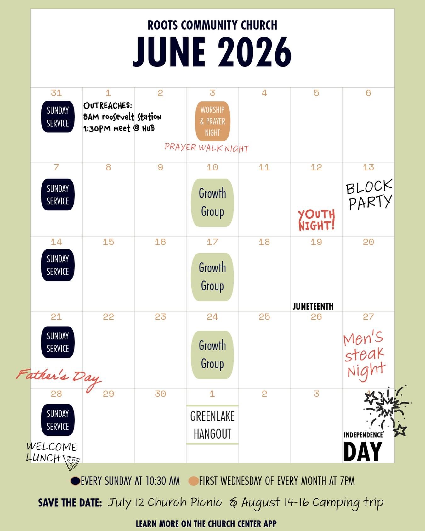 Hey Everyone 👏🏼Here&rsquo;s what happening at Roots this month!