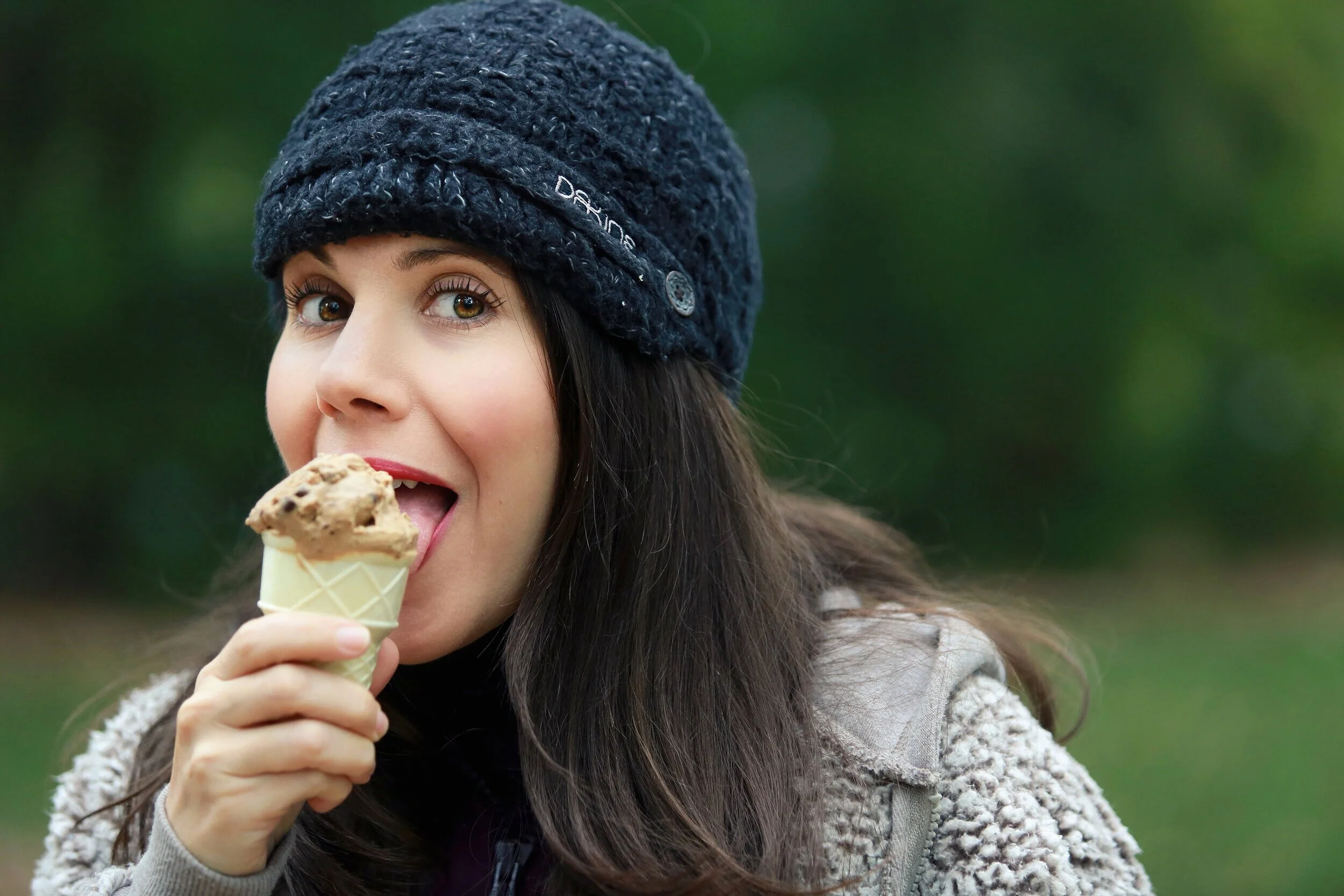 Folks, that's homemade vegan coffee chip ice cream and it's GOOD.