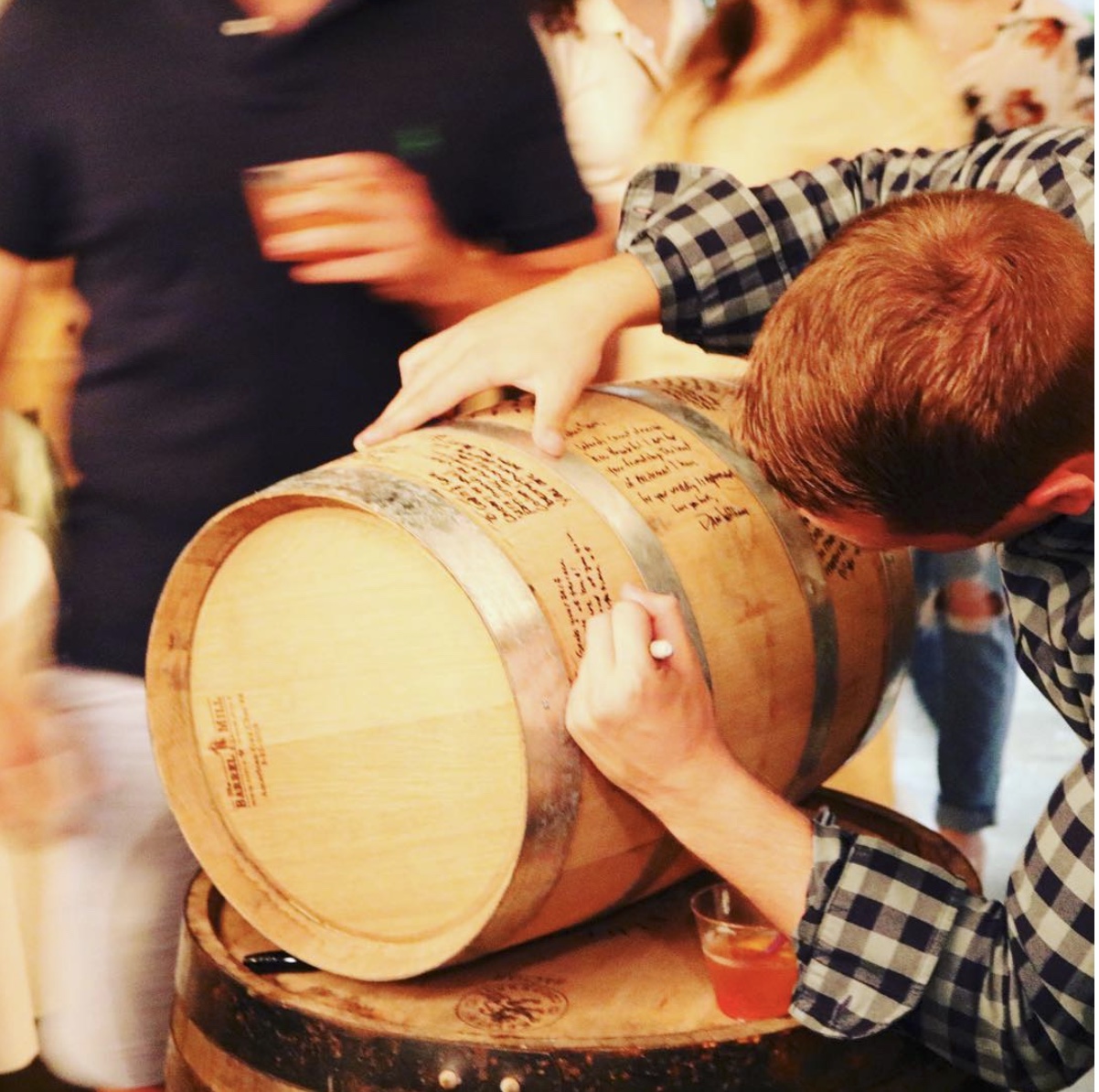 Custom 5 gallon barrel available, perfect for weddings and corporate parties. www.bluegrassdistillers.com/barrelprogram