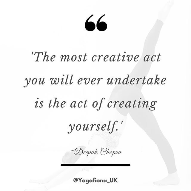 &lsquo;The most creative act you will ever undertake is the act of creating yourself.&rsquo;
~Deepak Chopra
&bull;
&bull;
#YouAreAMasterpiece
#investinyourself #youdoyou #create #who #you #want #to #be #learn #grow #evolve #invest #daily #health #hea