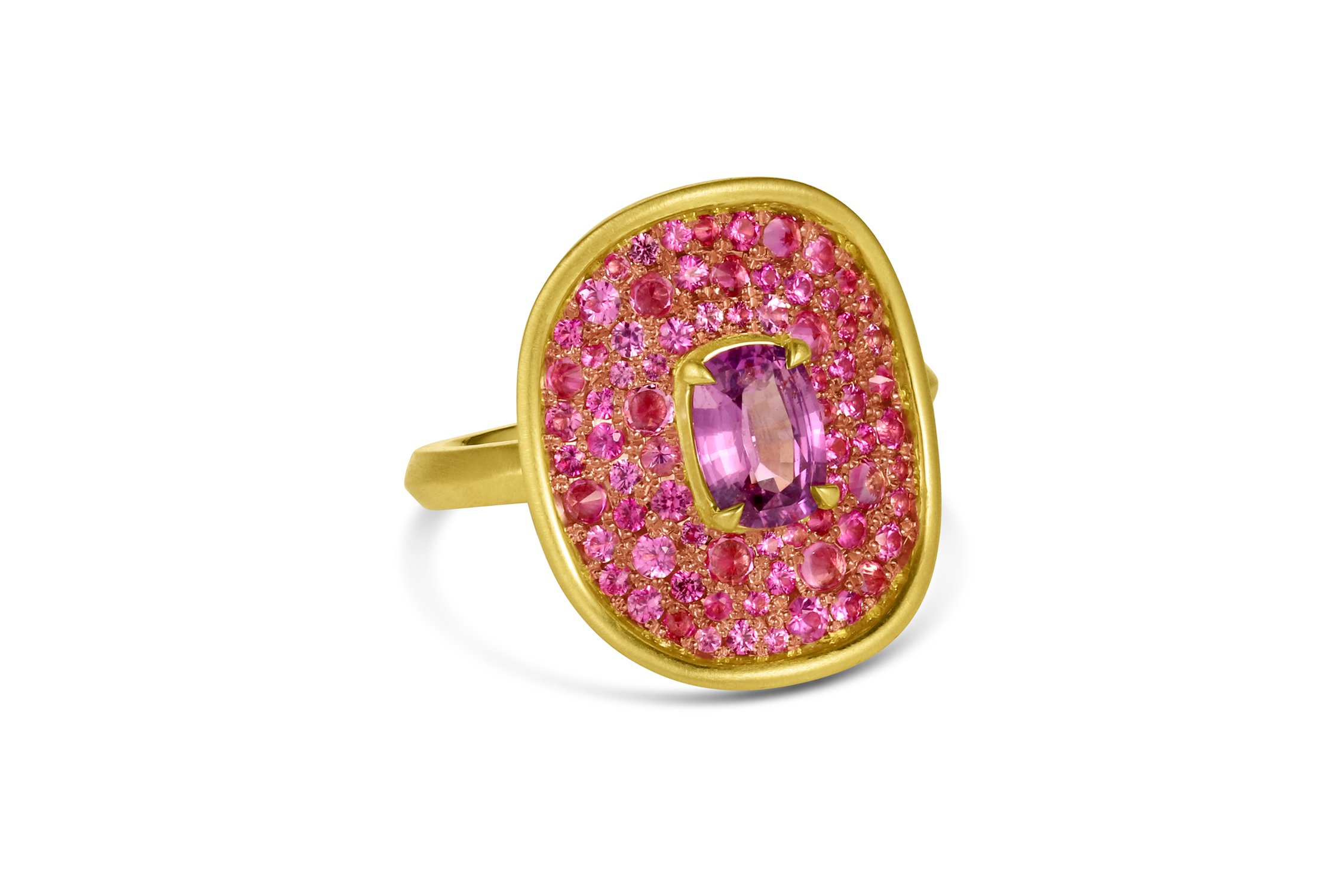 Leigh Maxwell New Shield Ring - Pink Sapphire