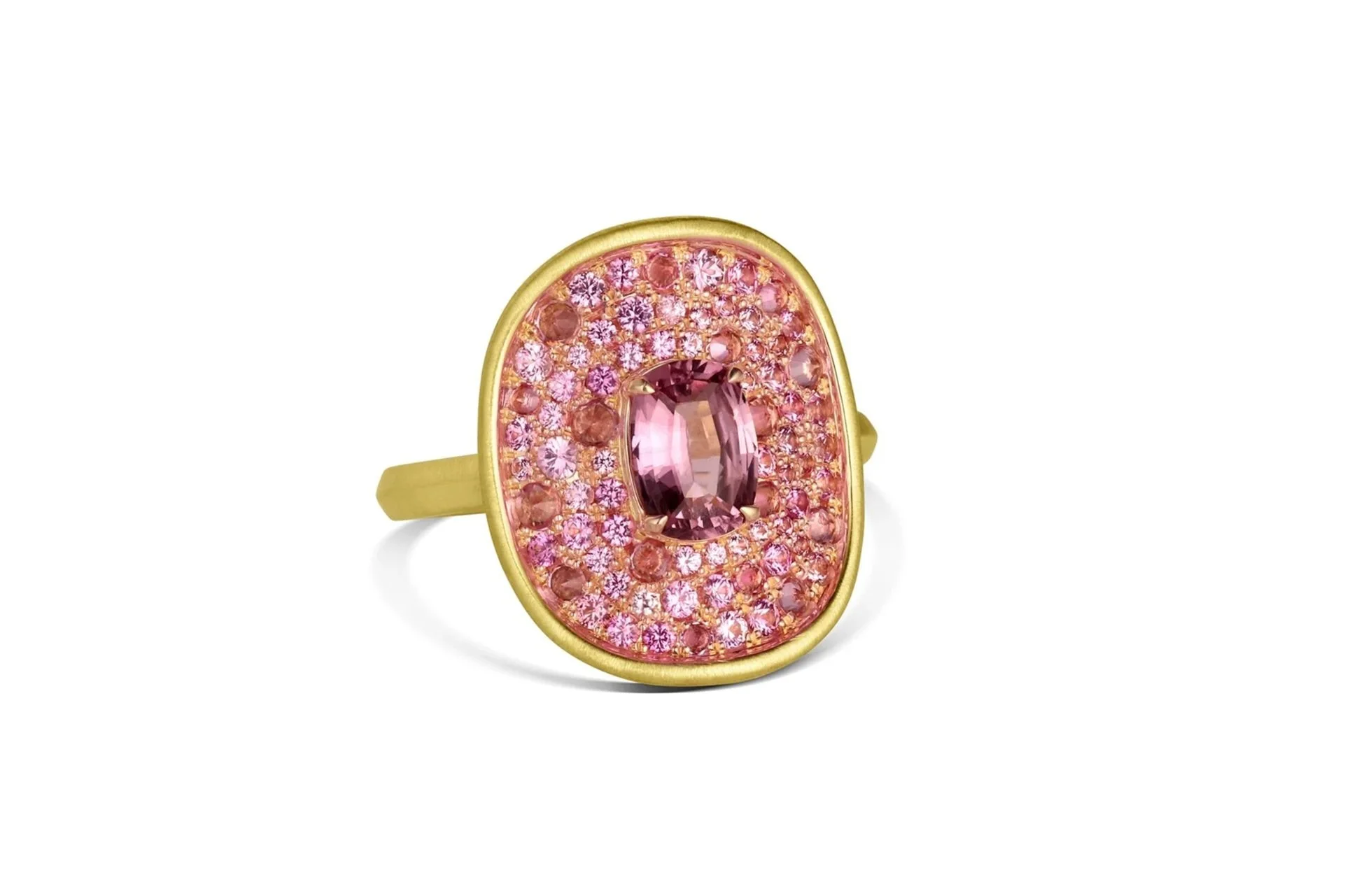 Leigh Maxwell New Shield Ring - Pink Sapphire