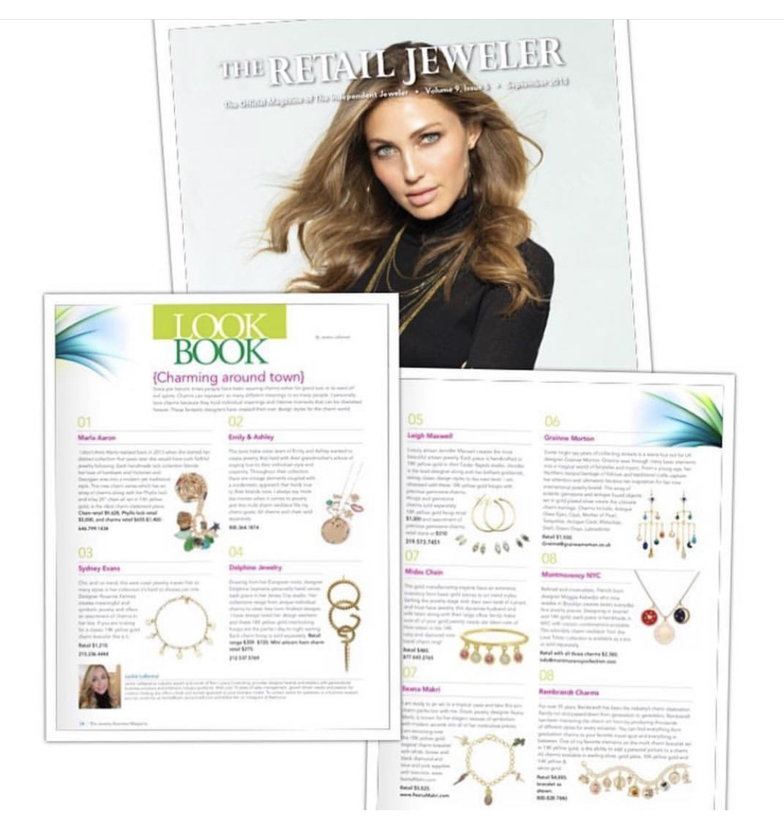 The Retailer Jeweler Magazine article featuring Leigh Maxwell hoops and drops