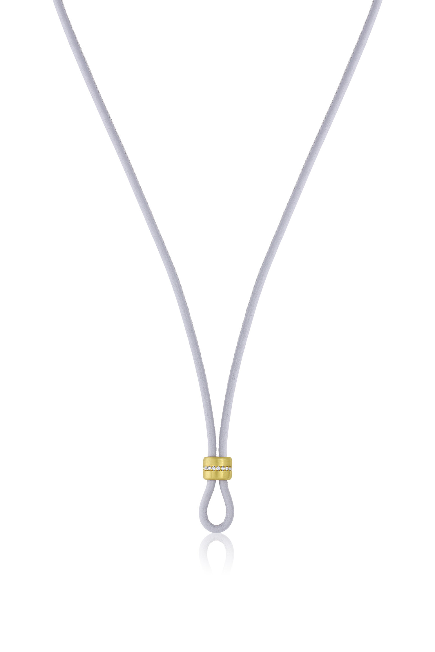 Leather Cord with Diamond Slider — Leigh Maxwell Jewelry