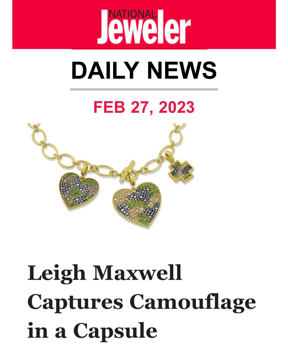 National Jeweler Leigh Maxwell