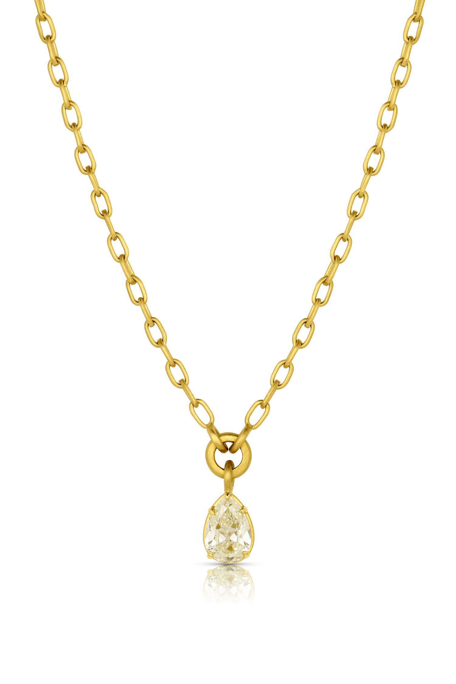 Pear Shape Necklace - Diamond