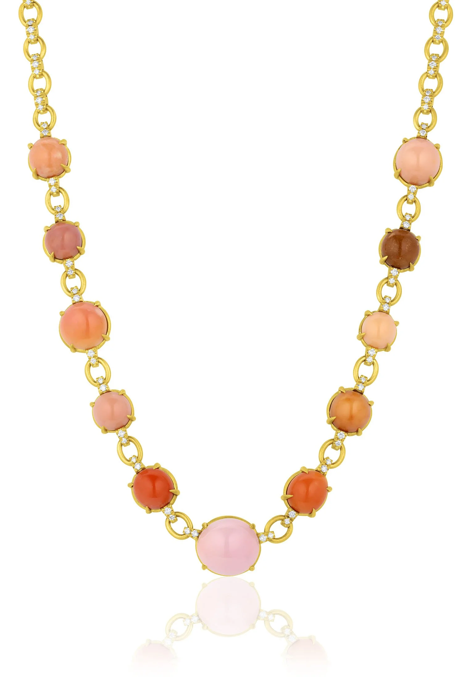 Leigh Maxwell Conch Pearl Necklace w/Diamond Chain