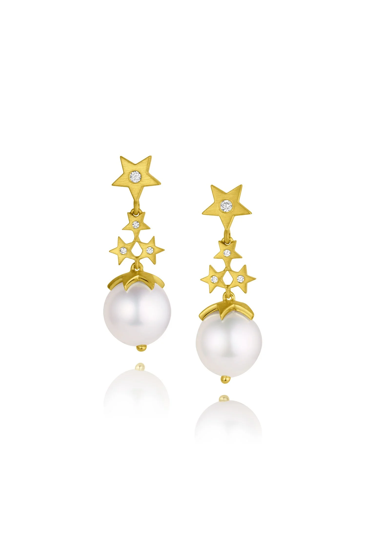 Starstruck Chandelier Earring - White South Seas Pearls