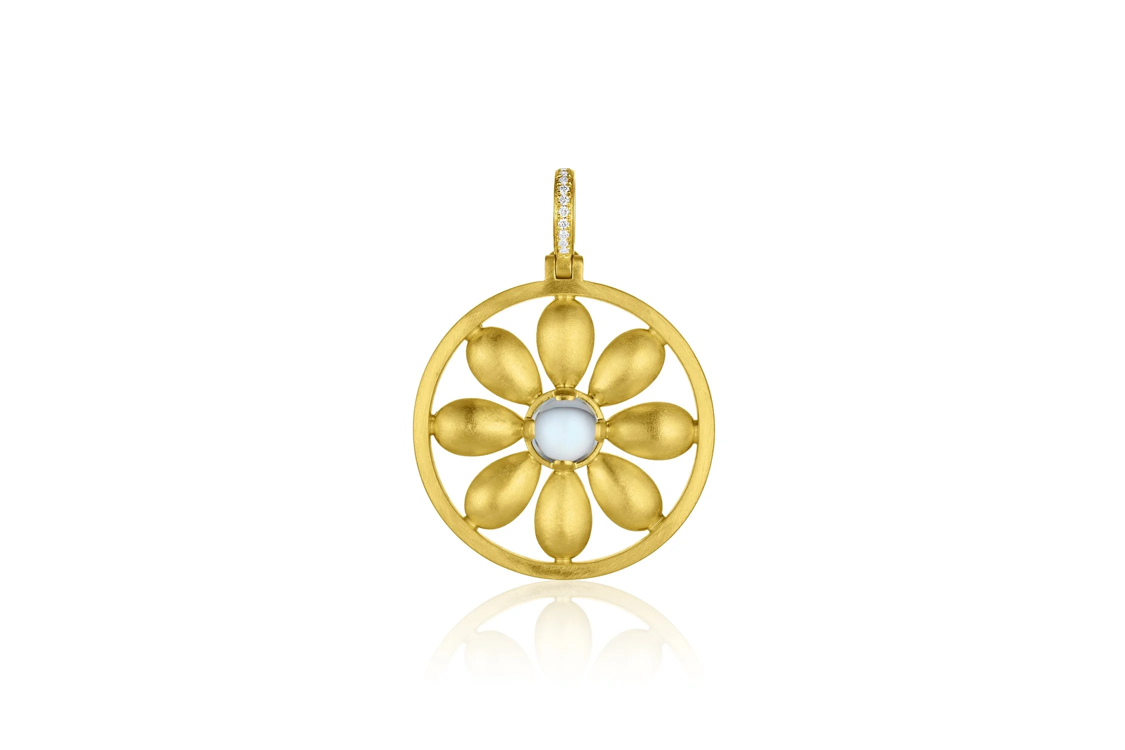 Leigh Maxwell Flora Pendant - Aquamarine