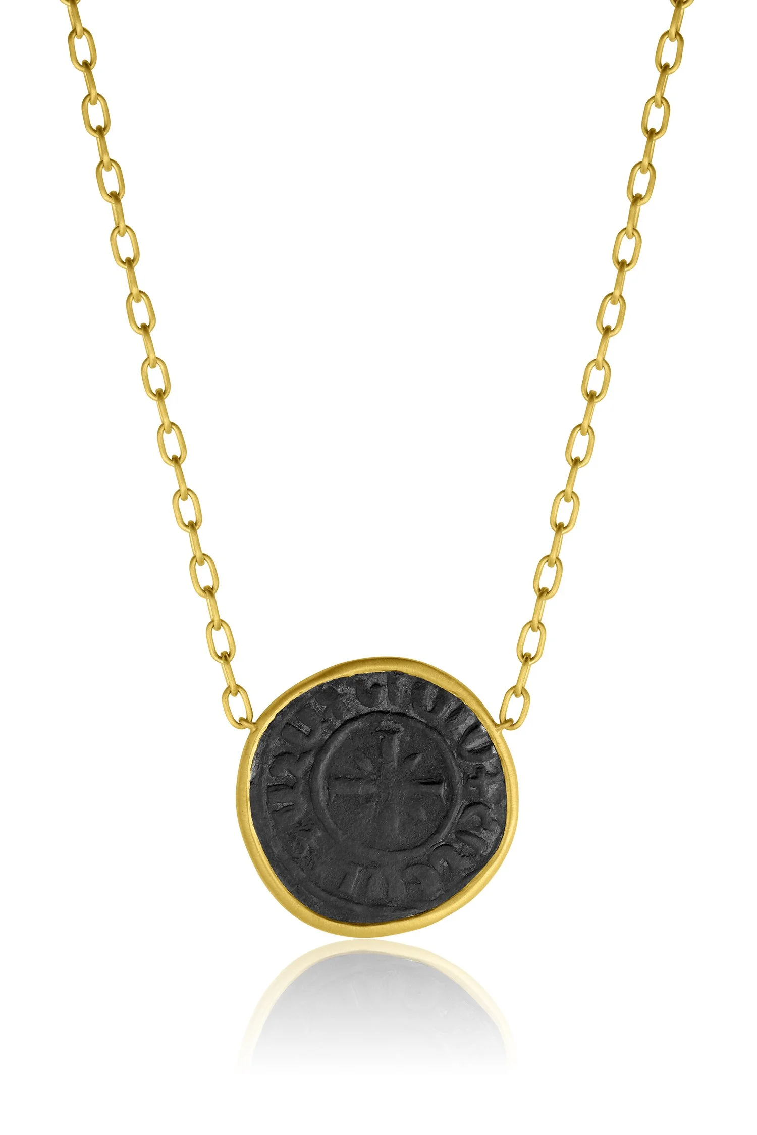 Leigh Maxwell Ancient Coin Necklace - Bronze Crusader Coin