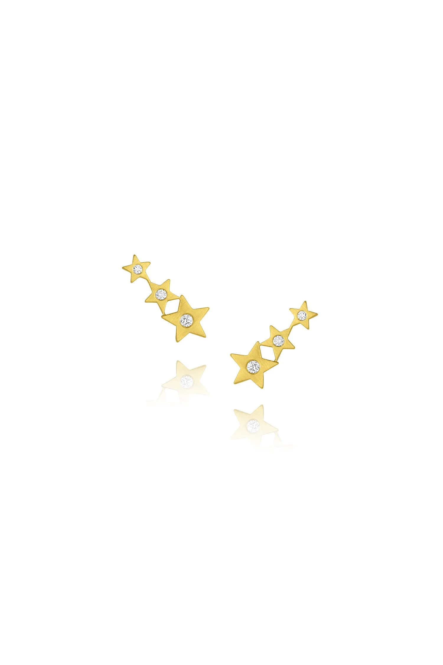 Starstruck Ear Climber Studs - Diamond